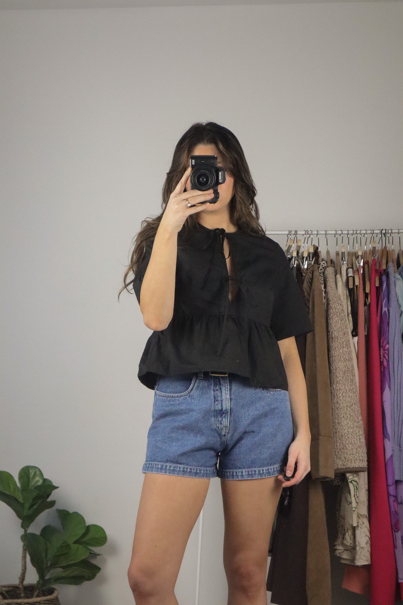 Modern x Peplum Tie Top (XS)