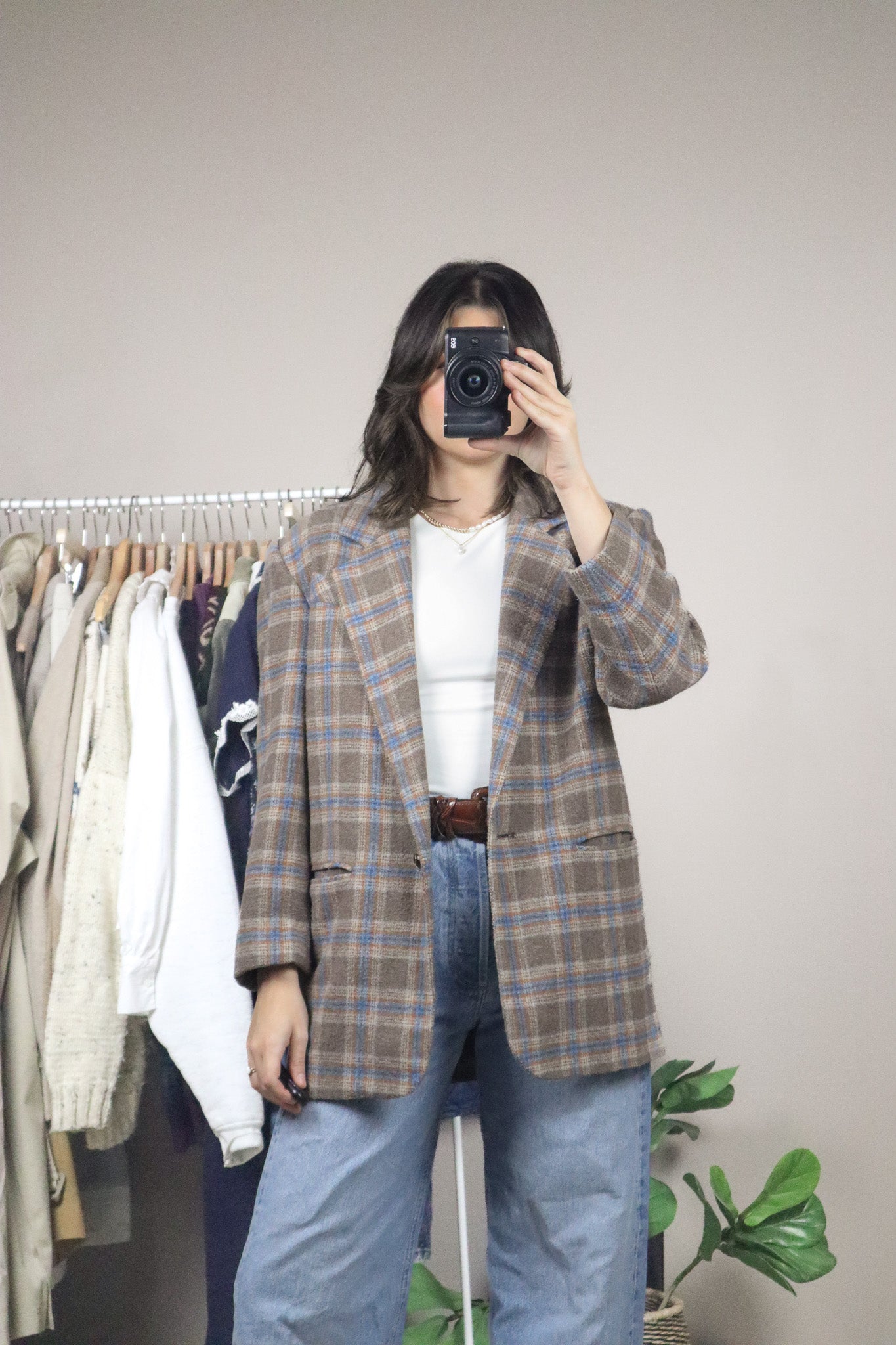 Made in Romania x Vintage x Wool Blend Plaid Blazer (6)