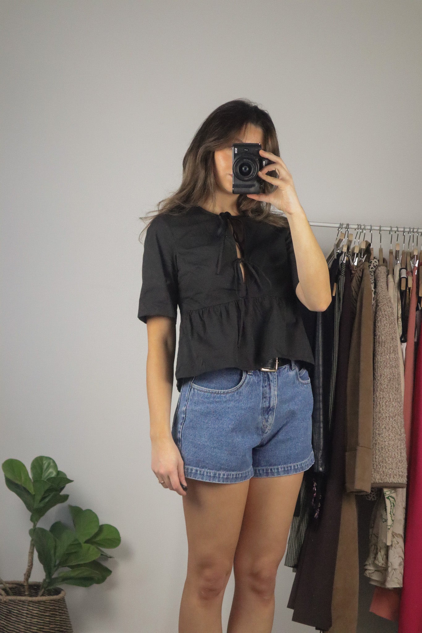 Modern x Peplum Tie Top (XS)