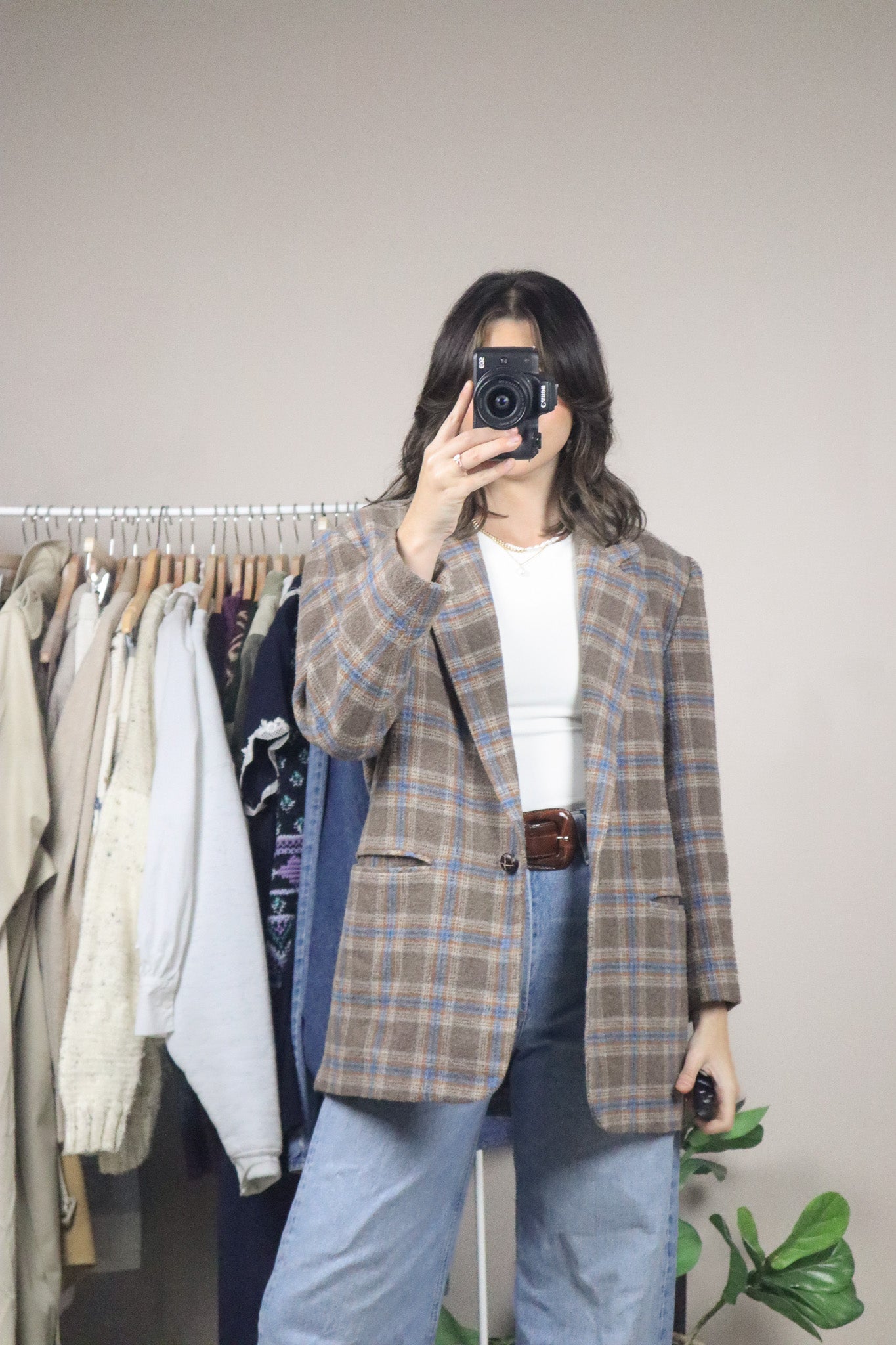 Made in Romania x Vintage x Wool Blend Plaid Blazer (6)