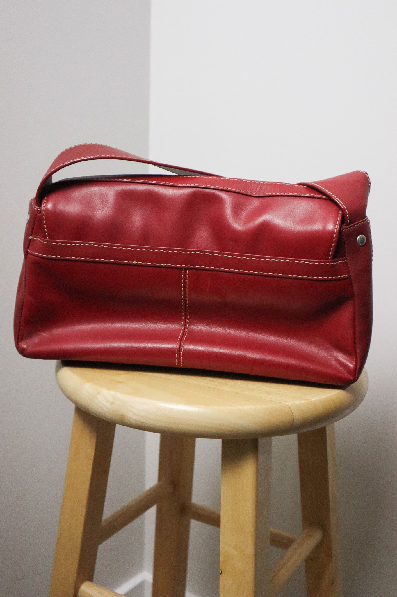 Vintage x Red Leather Purse