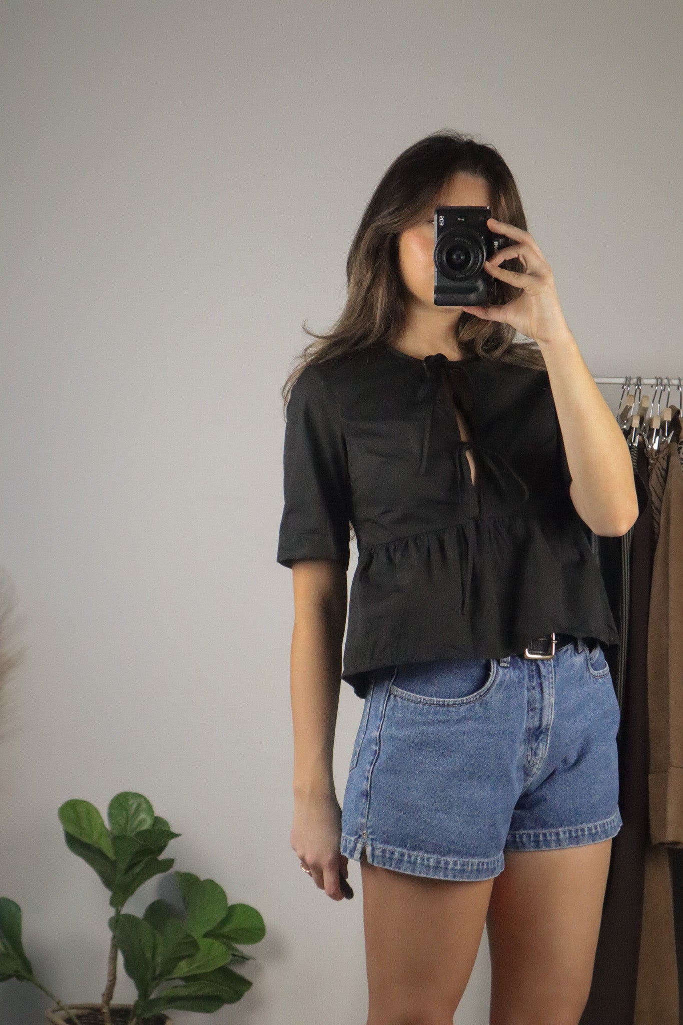 Modern x Peplum Tie Top (XS)