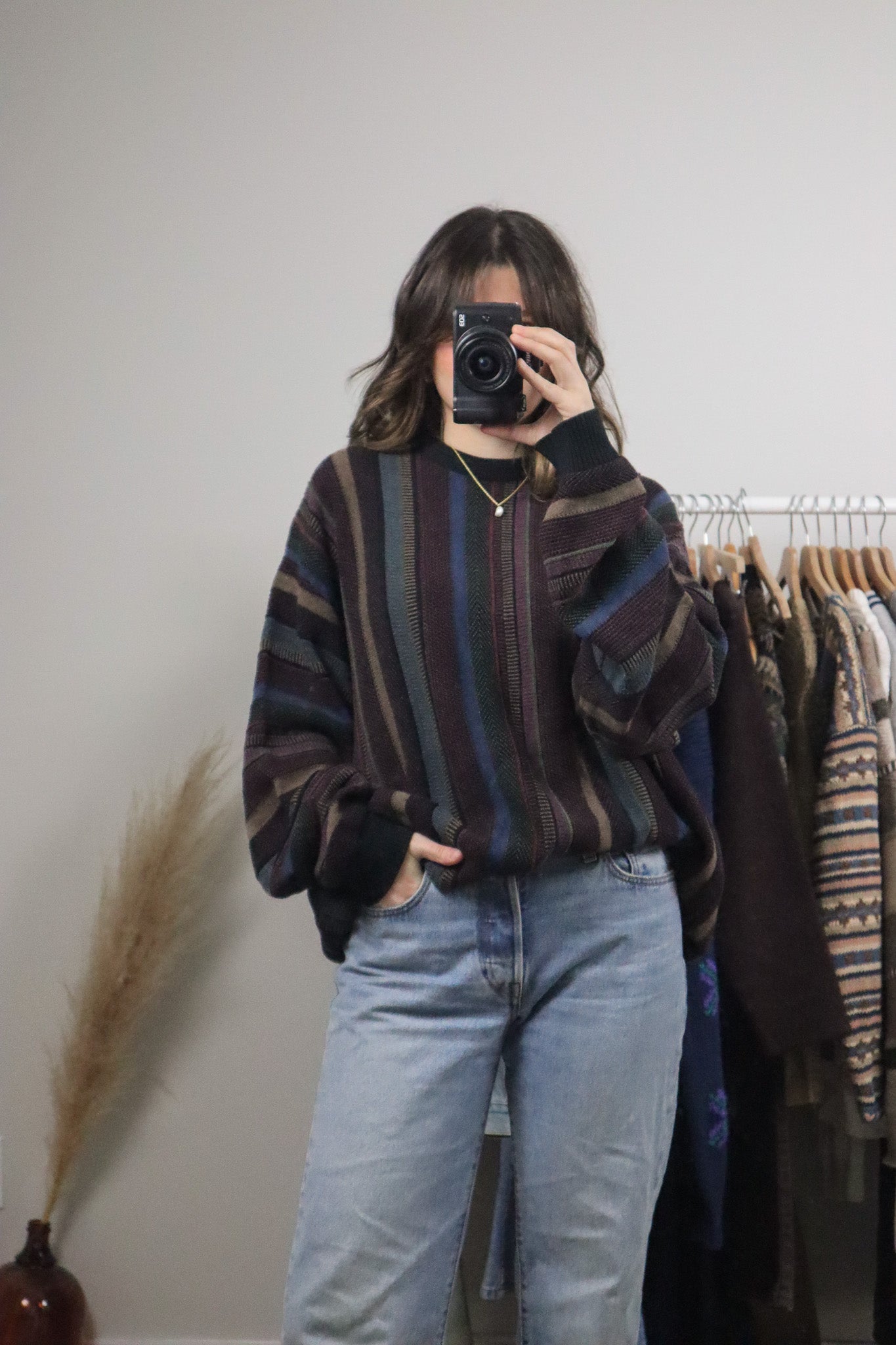 Made in Canada x Vintage x Cotton Textured Knit (XL)
