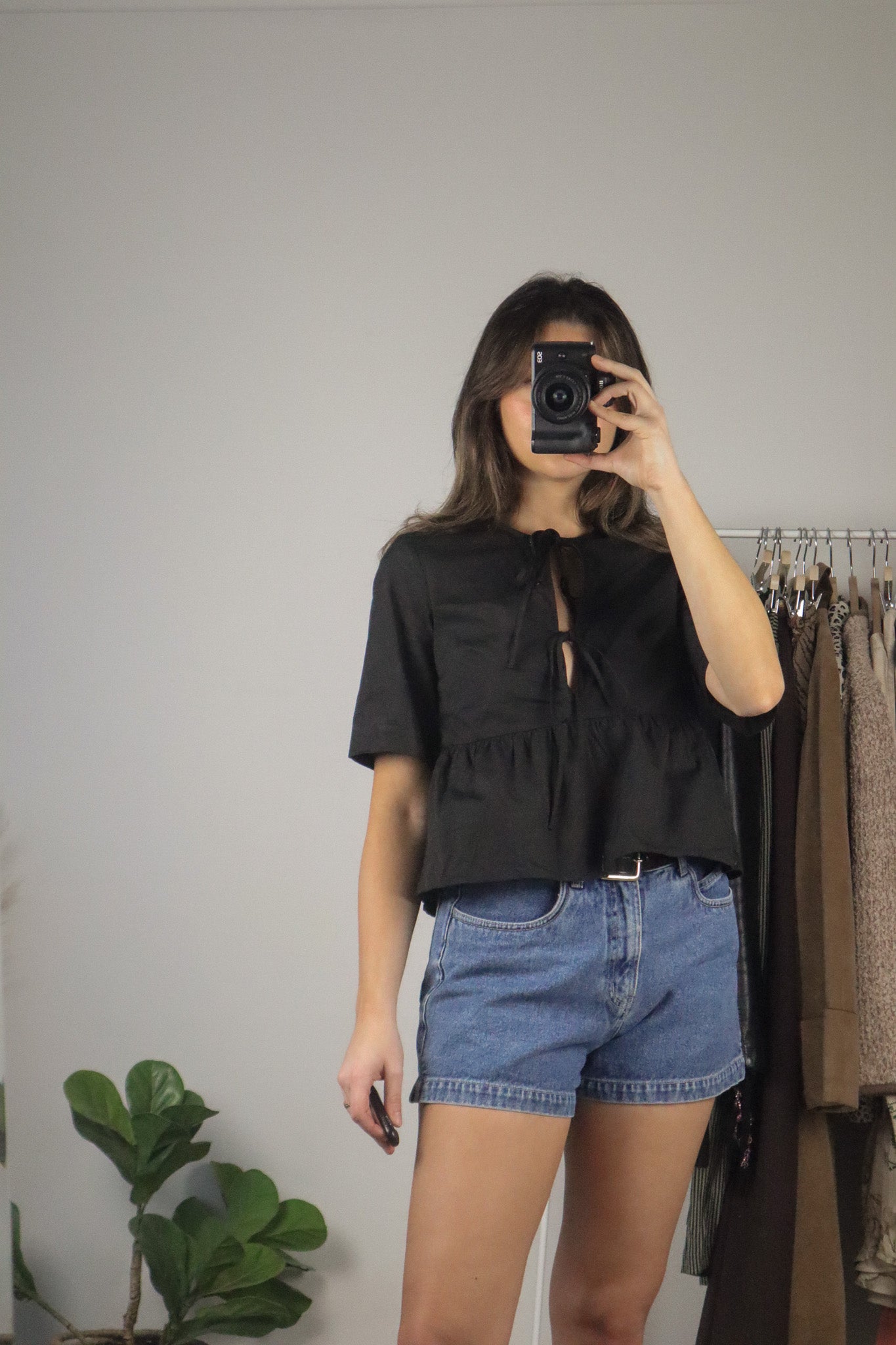 Modern x Peplum Tie Top (XS)