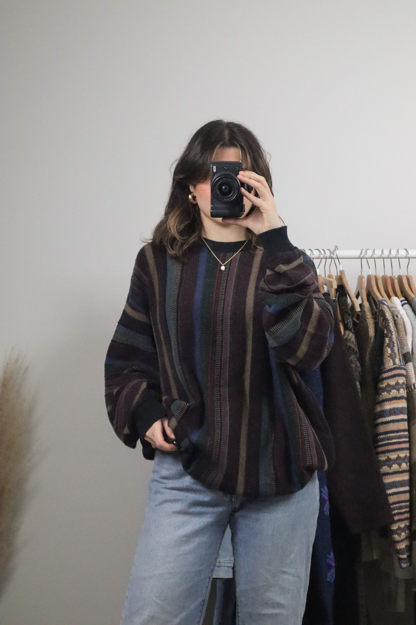Made in Canada x Vintage x Cotton Textured Knit (XL)