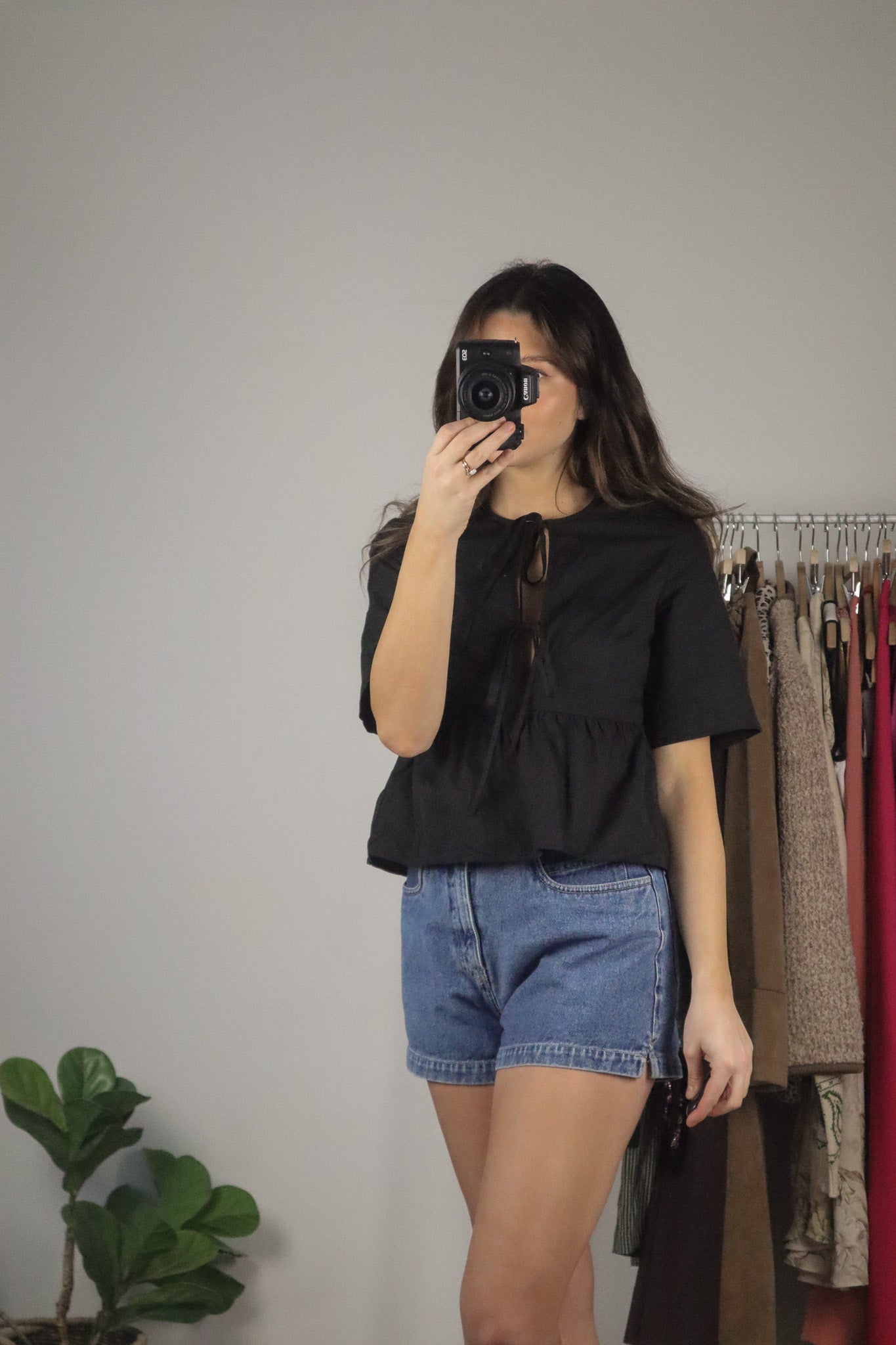 Modern x Peplum Tie Top (XS)