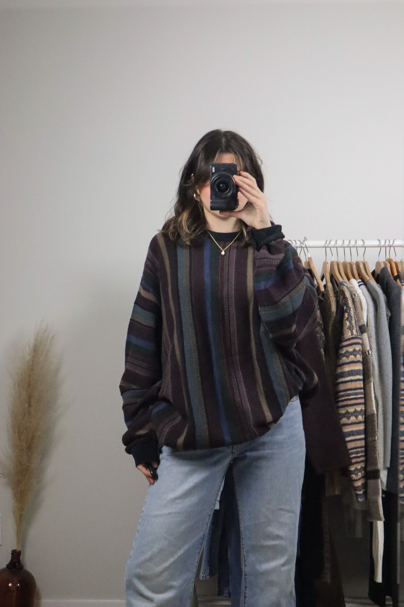 Made in Canada x Vintage x Cotton Textured Knit (XL)