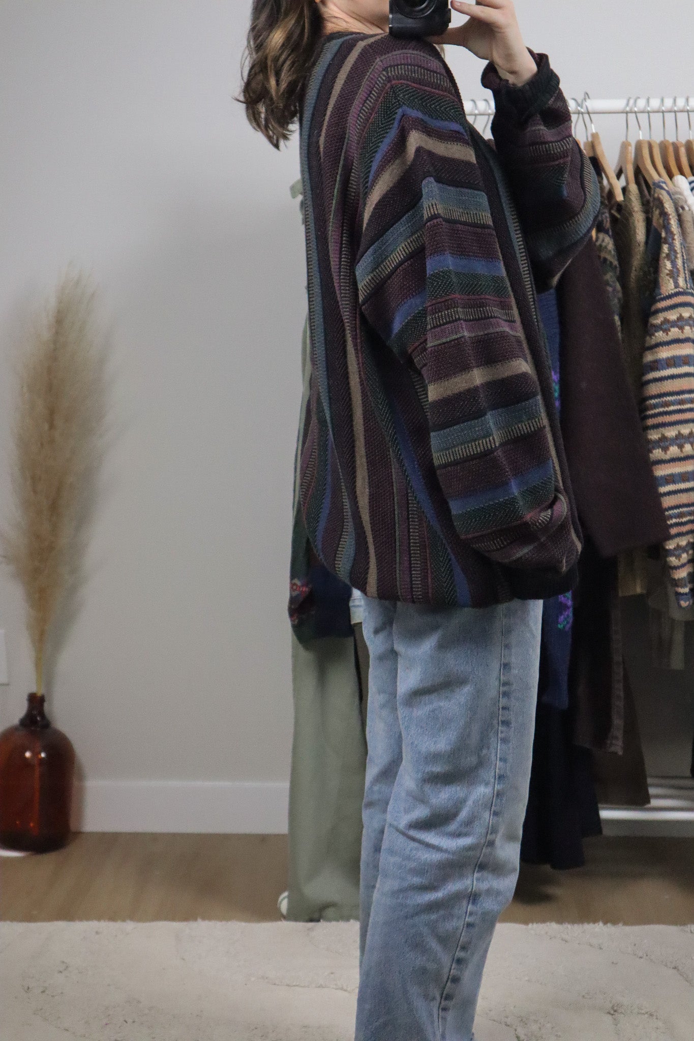 Made in Canada x Vintage x Cotton Textured Knit (XL)