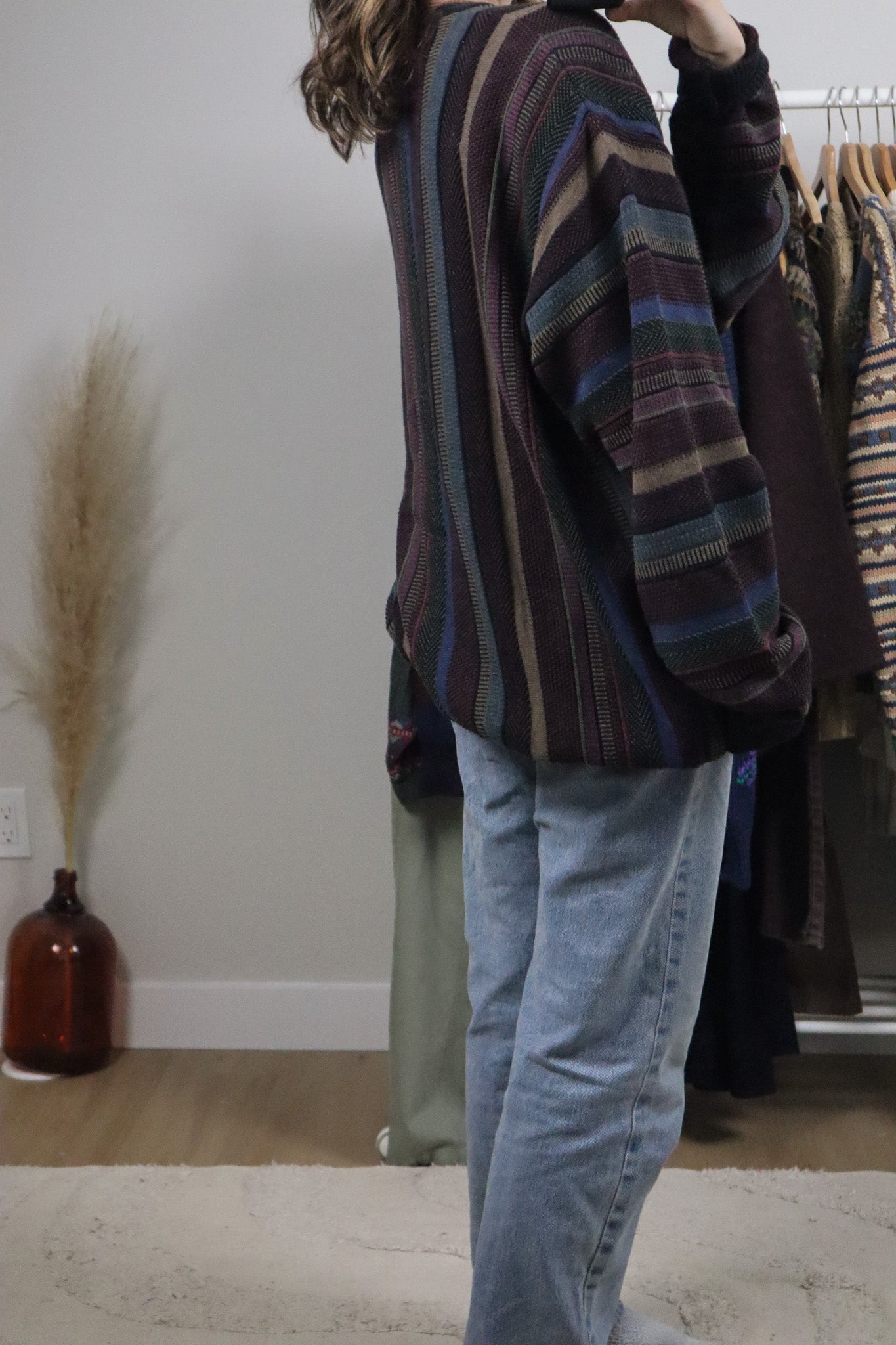 Made in Canada x Vintage x Cotton Textured Knit (XL)