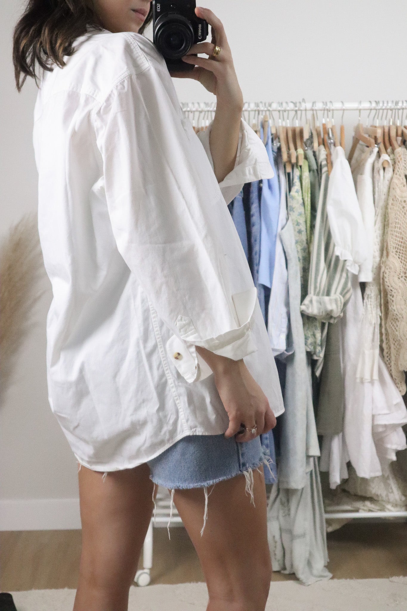 Vintage x Cotton Button Up (L)
