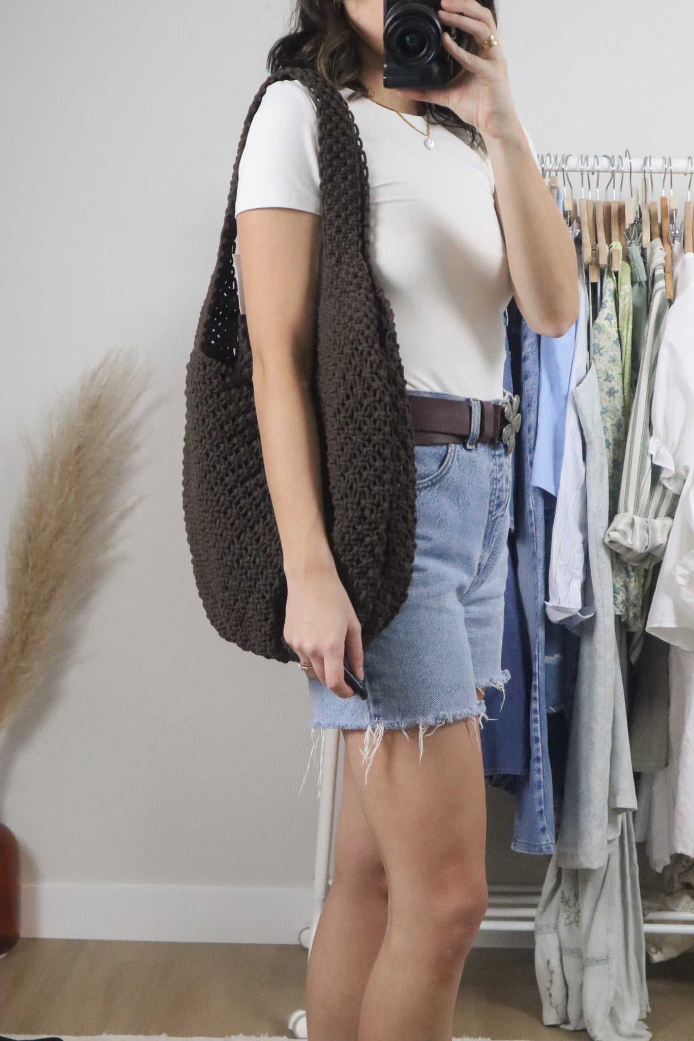 Modern x Deadstock x Cotton Crochet Hobo Bag