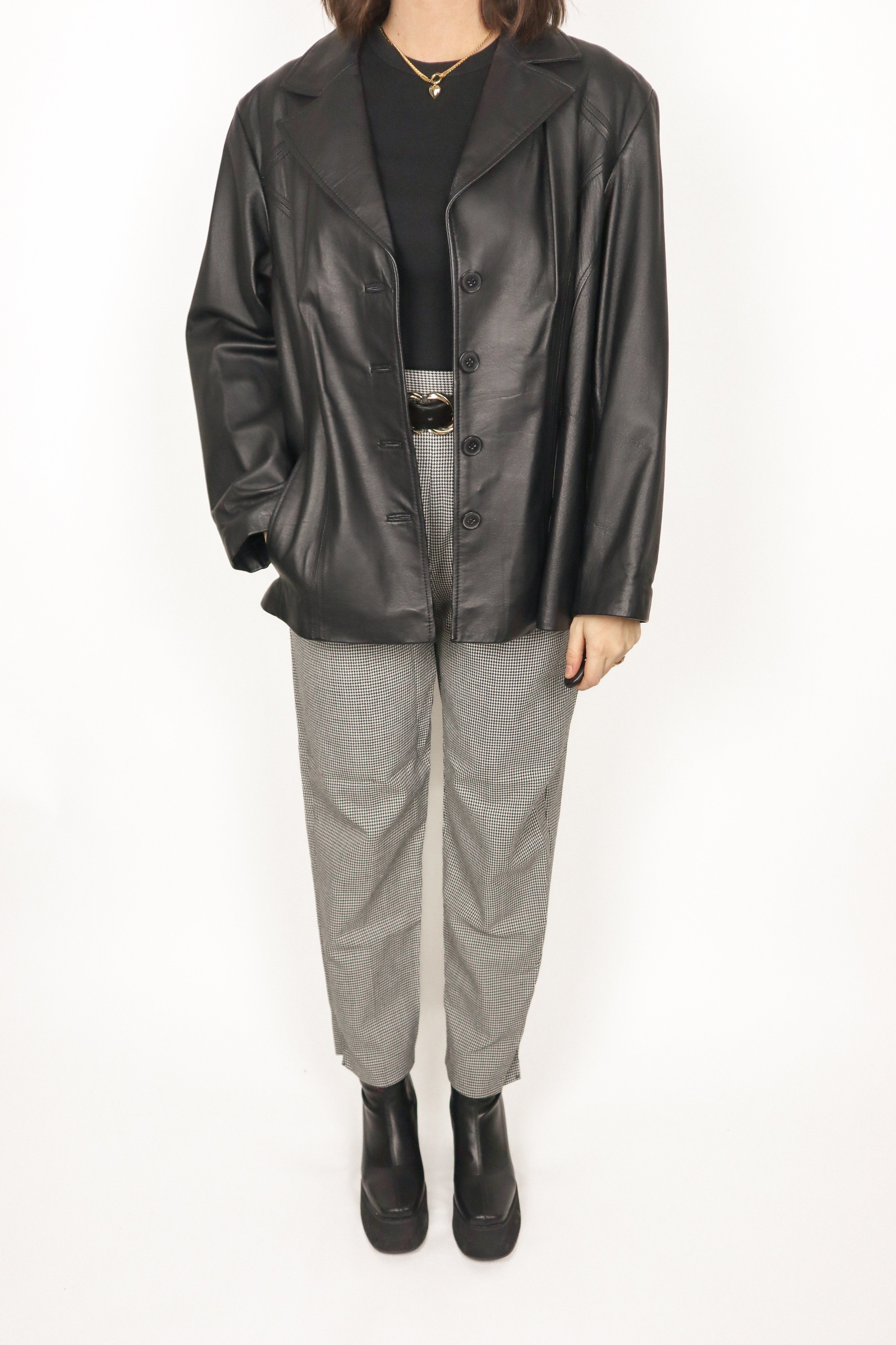 Vintage x Leather Blazer (M/L)