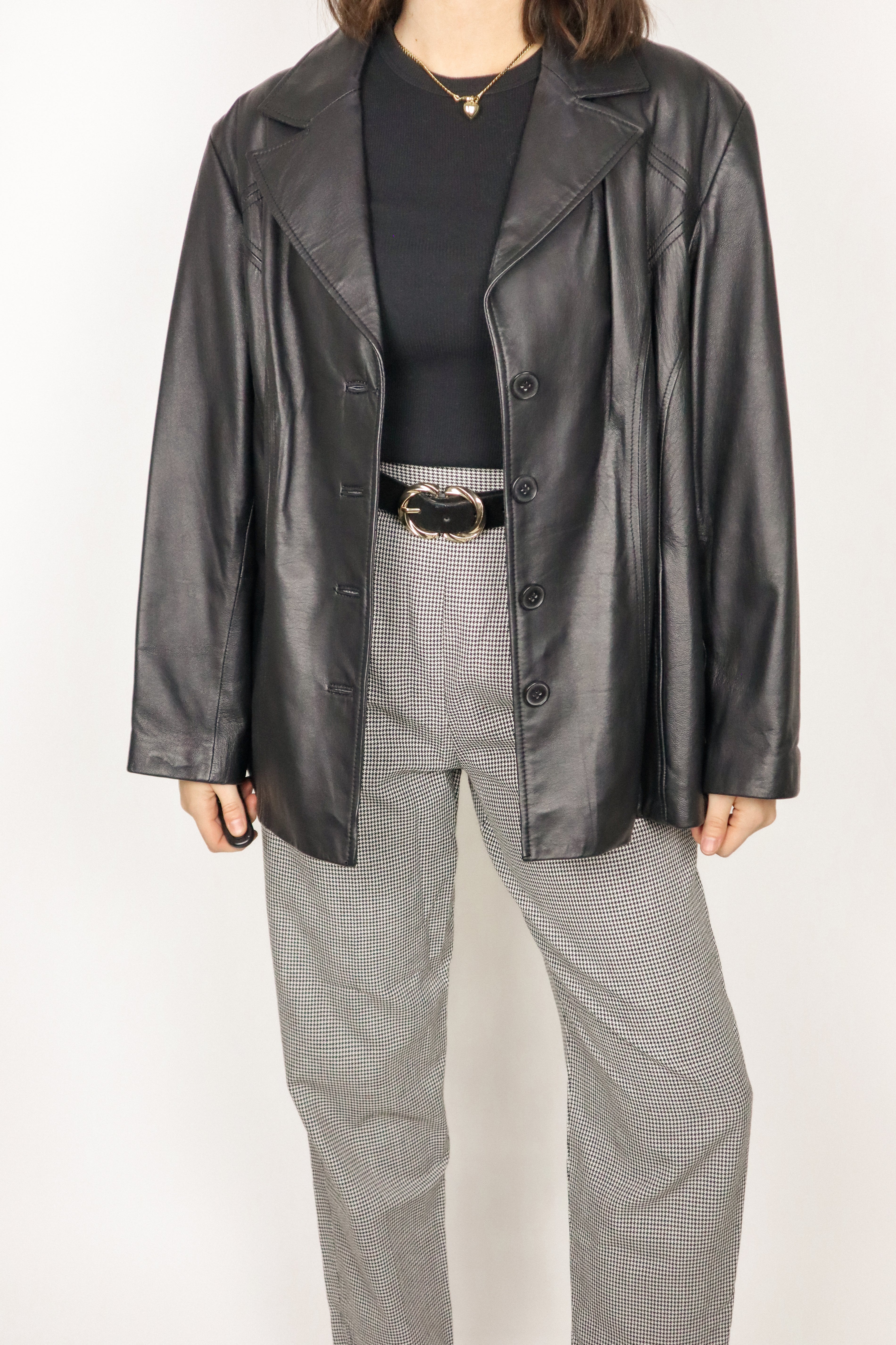 Vintage x Leather Blazer (M/L)