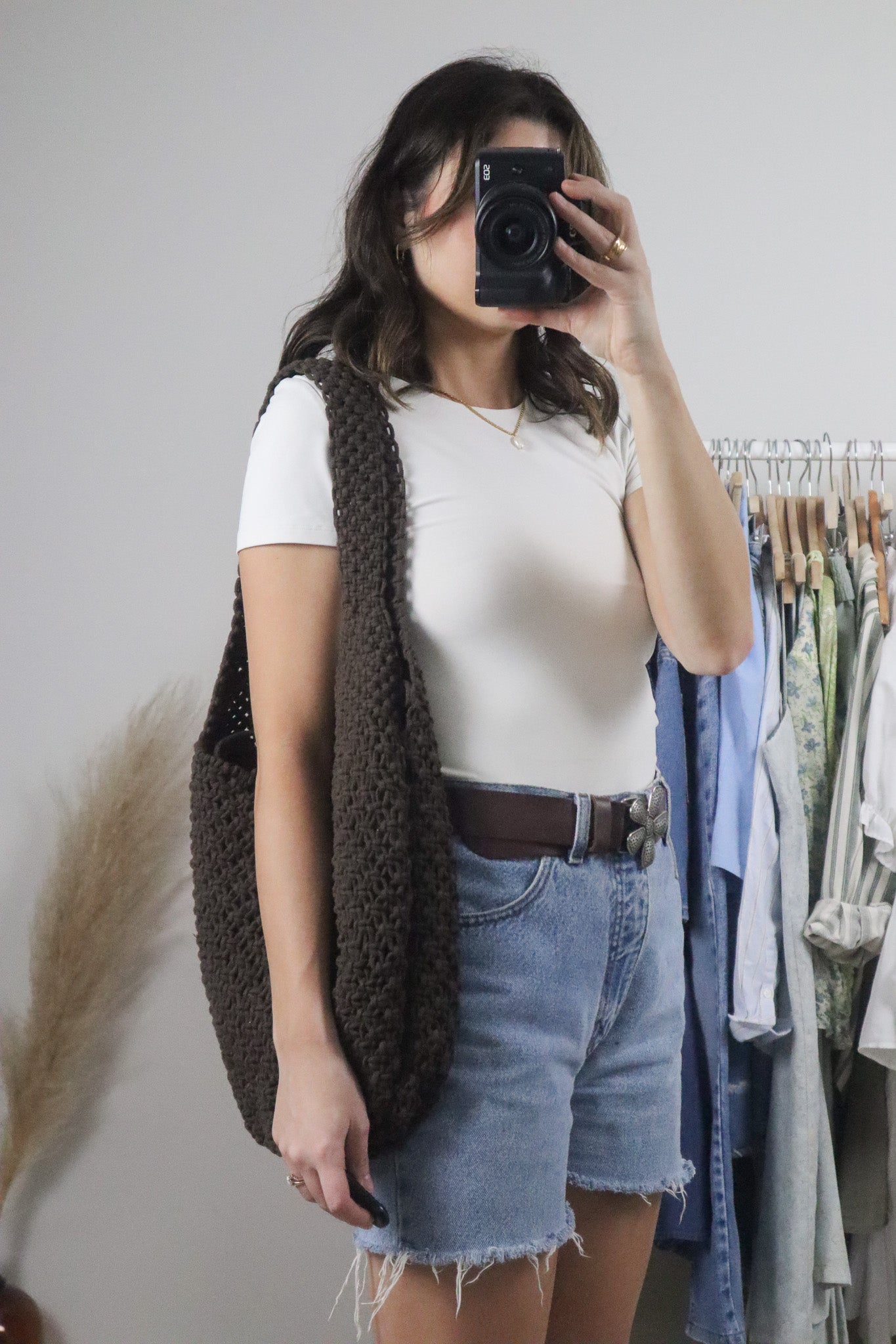 Modern x Deadstock x Cotton Crochet Hobo Bag