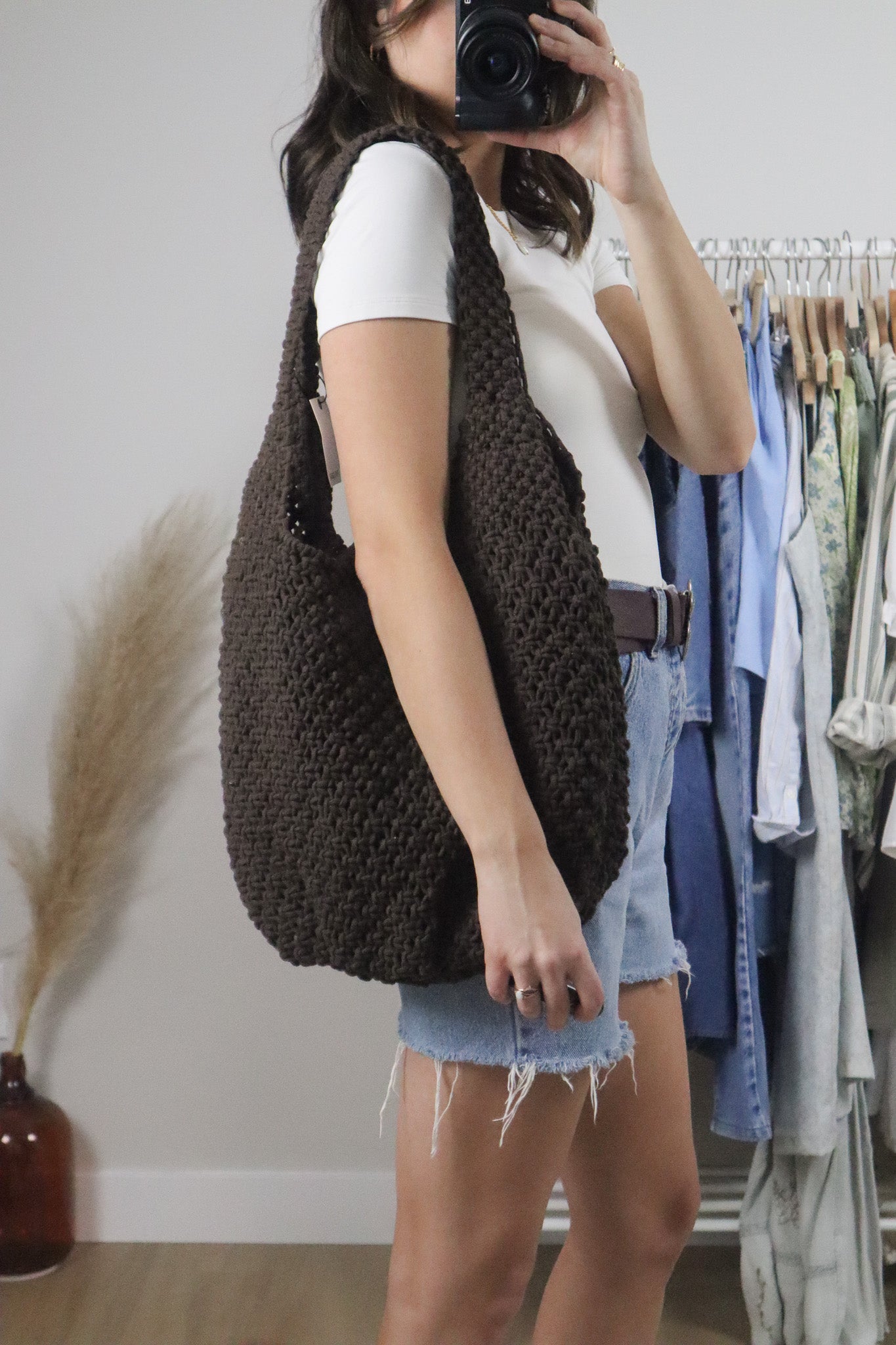 Modern x Deadstock x Cotton Crochet Hobo Bag