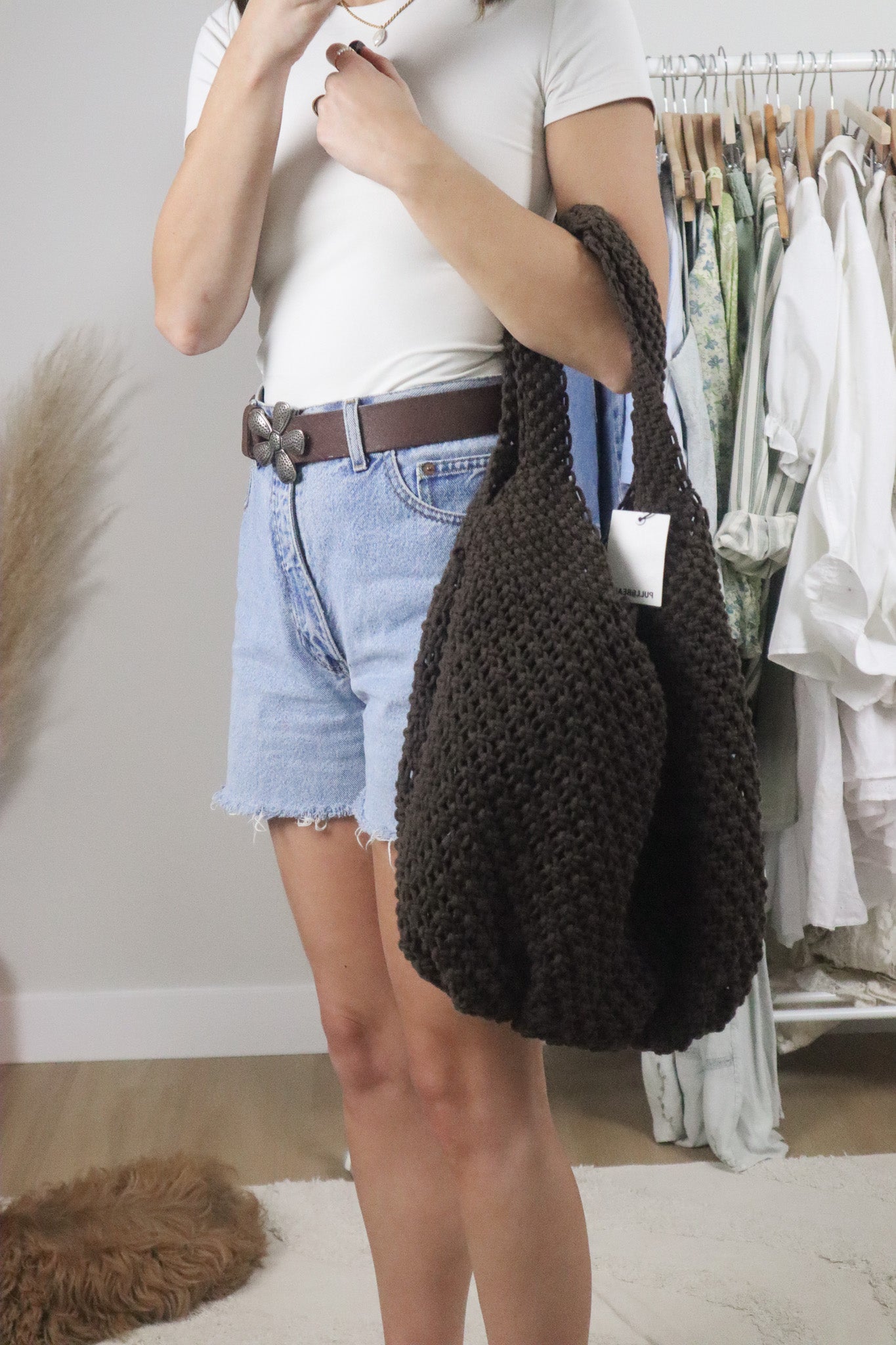 Modern x Deadstock x Cotton Crochet Hobo Bag