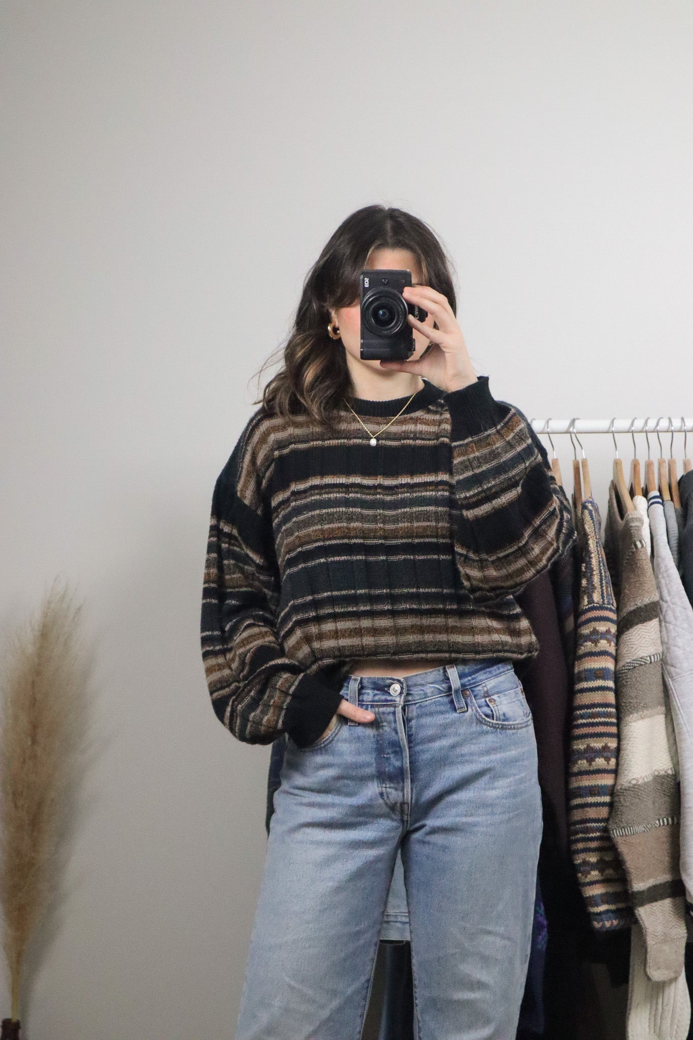 Made in Canada x Vintage x Strip Sweater (M/L)