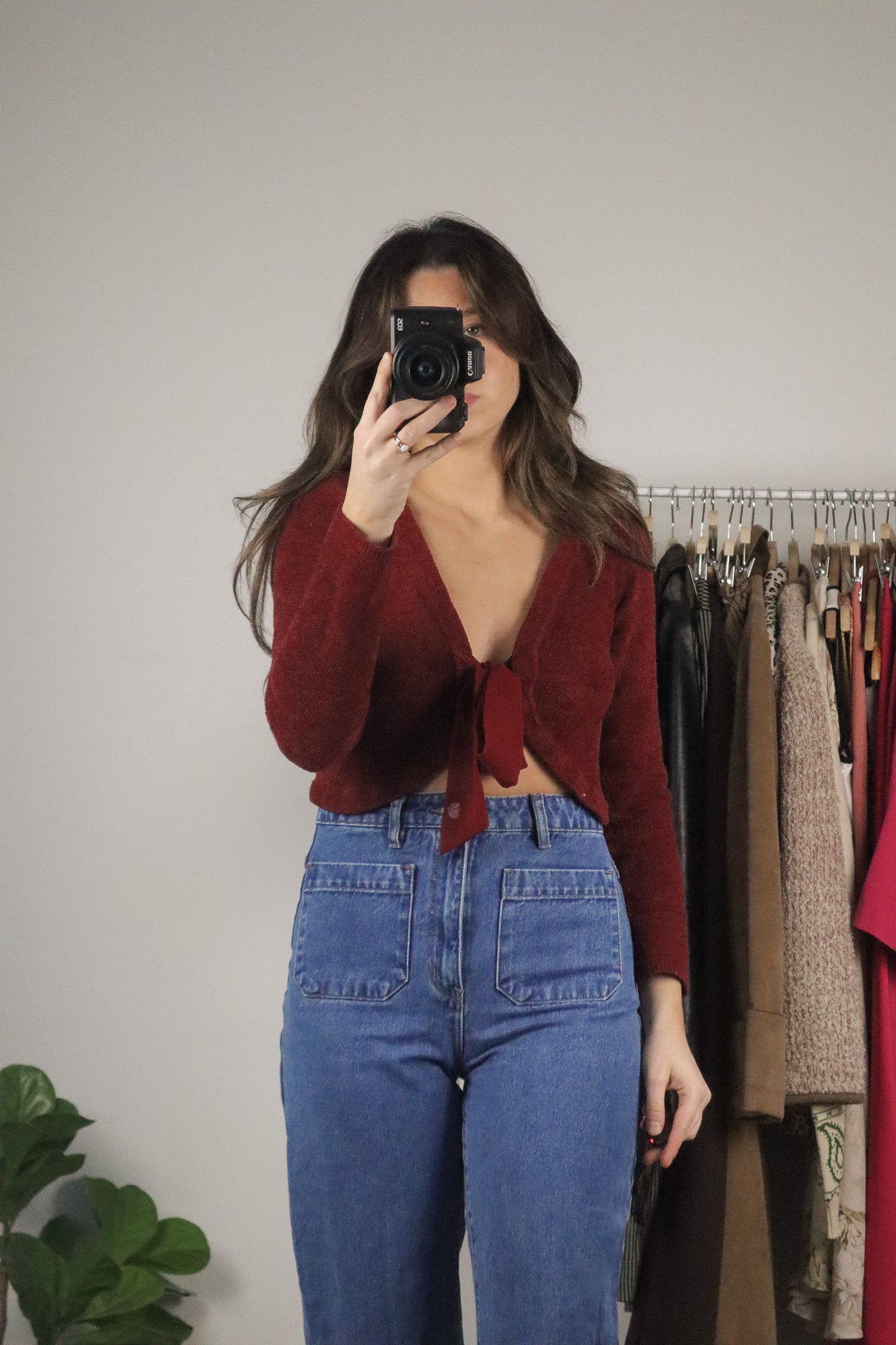 Modern x Cropped Front Tie Top (XS)