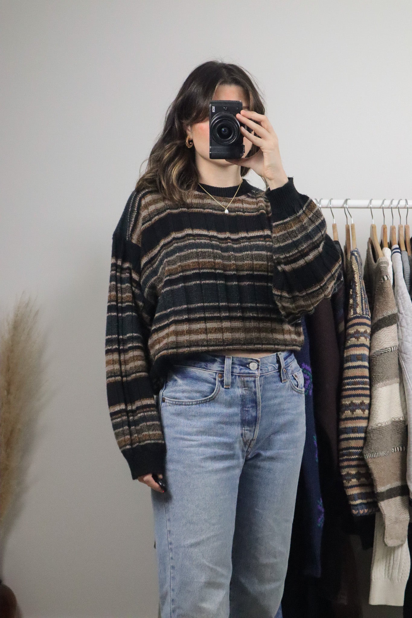 Made in Canada x Vintage x Strip Sweater (M/L)