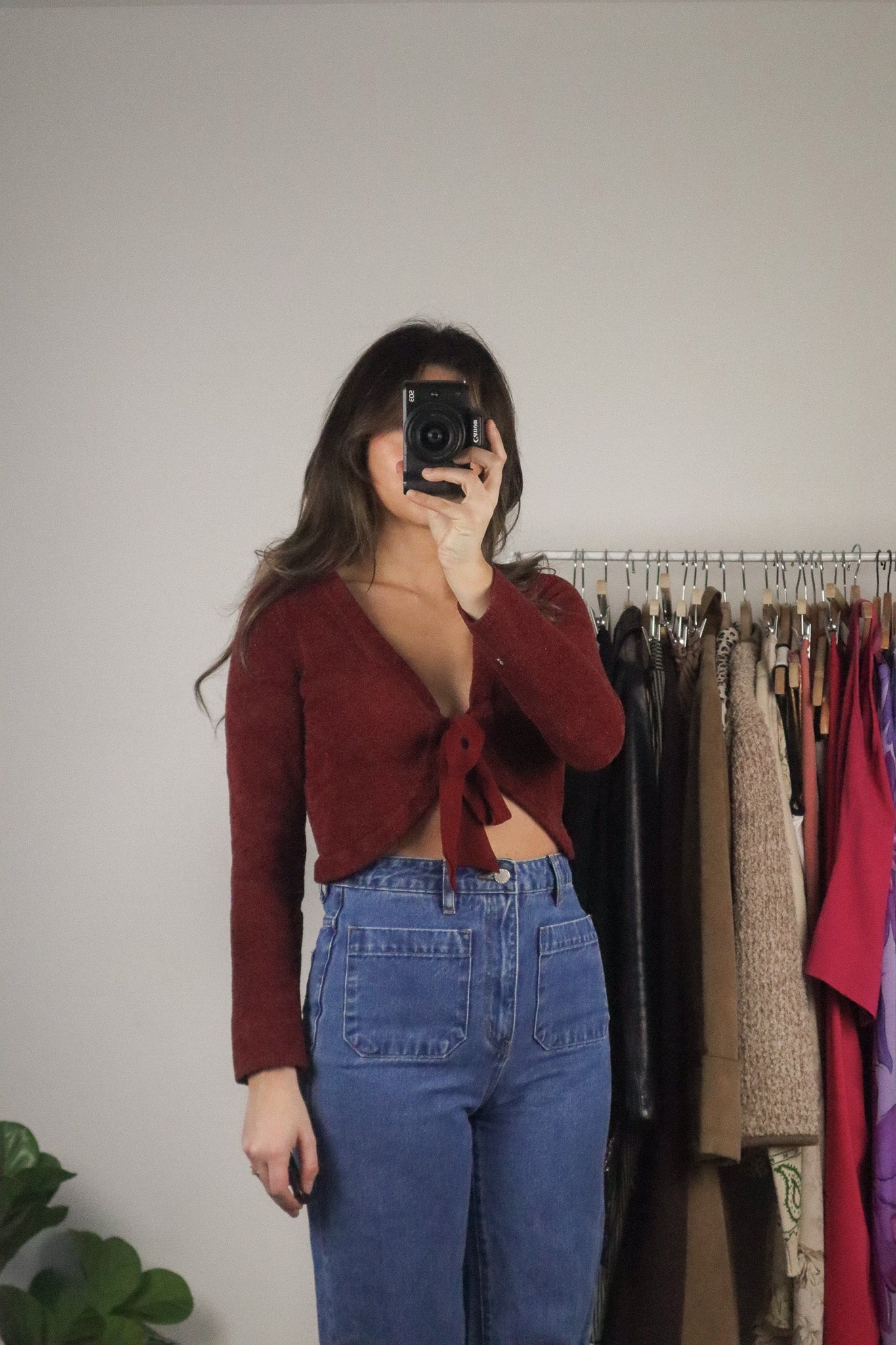 Modern x Cropped Front Tie Top (XS)