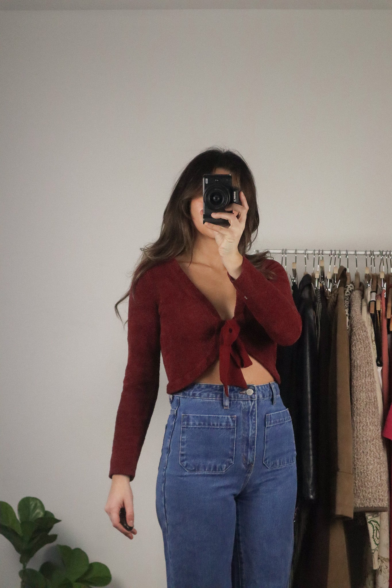 Modern x Cropped Front Tie Top (XS)