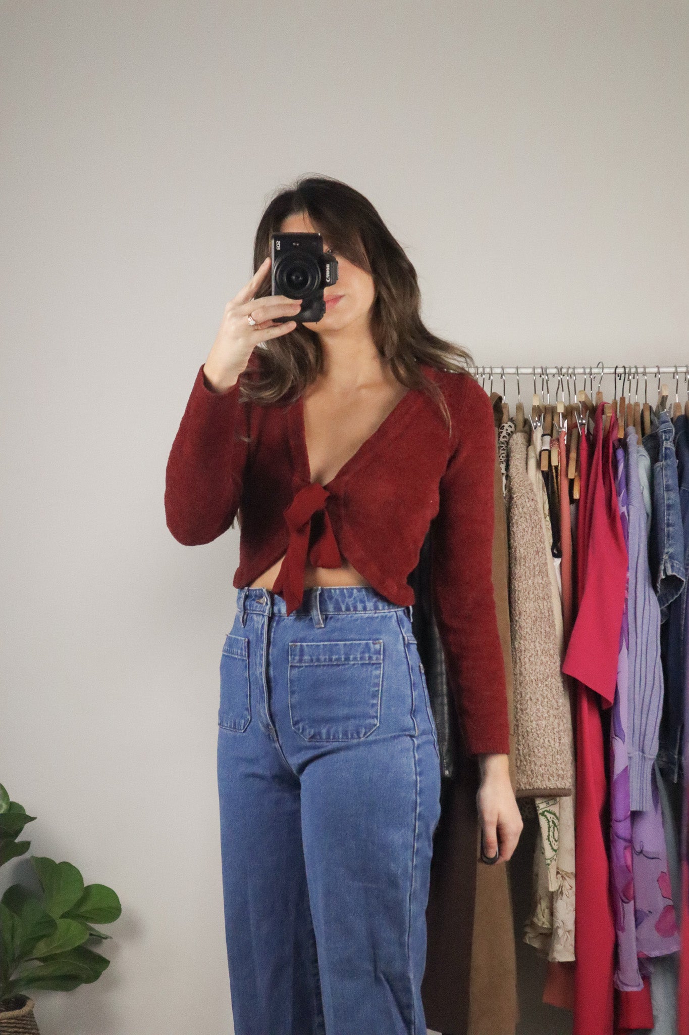 Modern x Cropped Front Tie Top (XS)