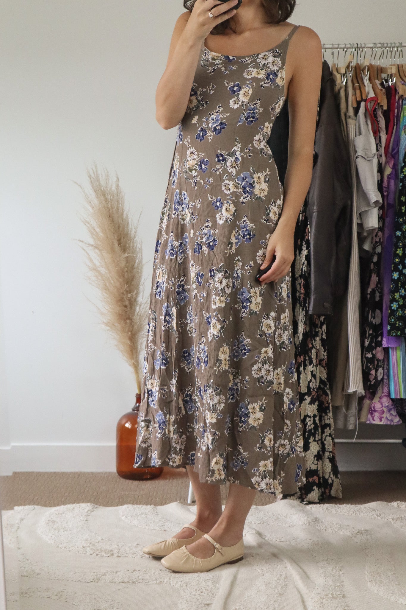 Vintage x Floral Maxi Dress (4-6)
