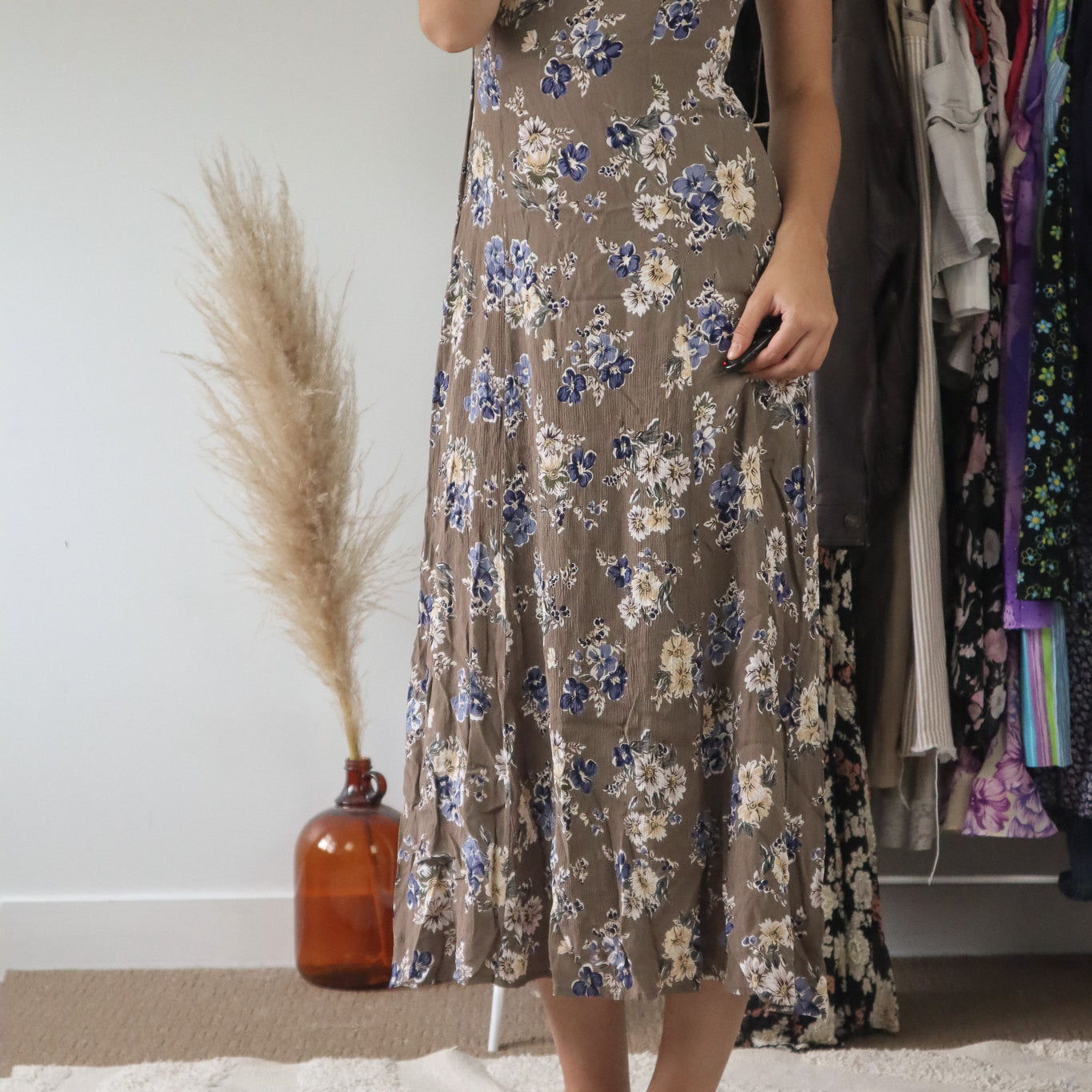 Vintage x Floral Maxi Dress (4-6)