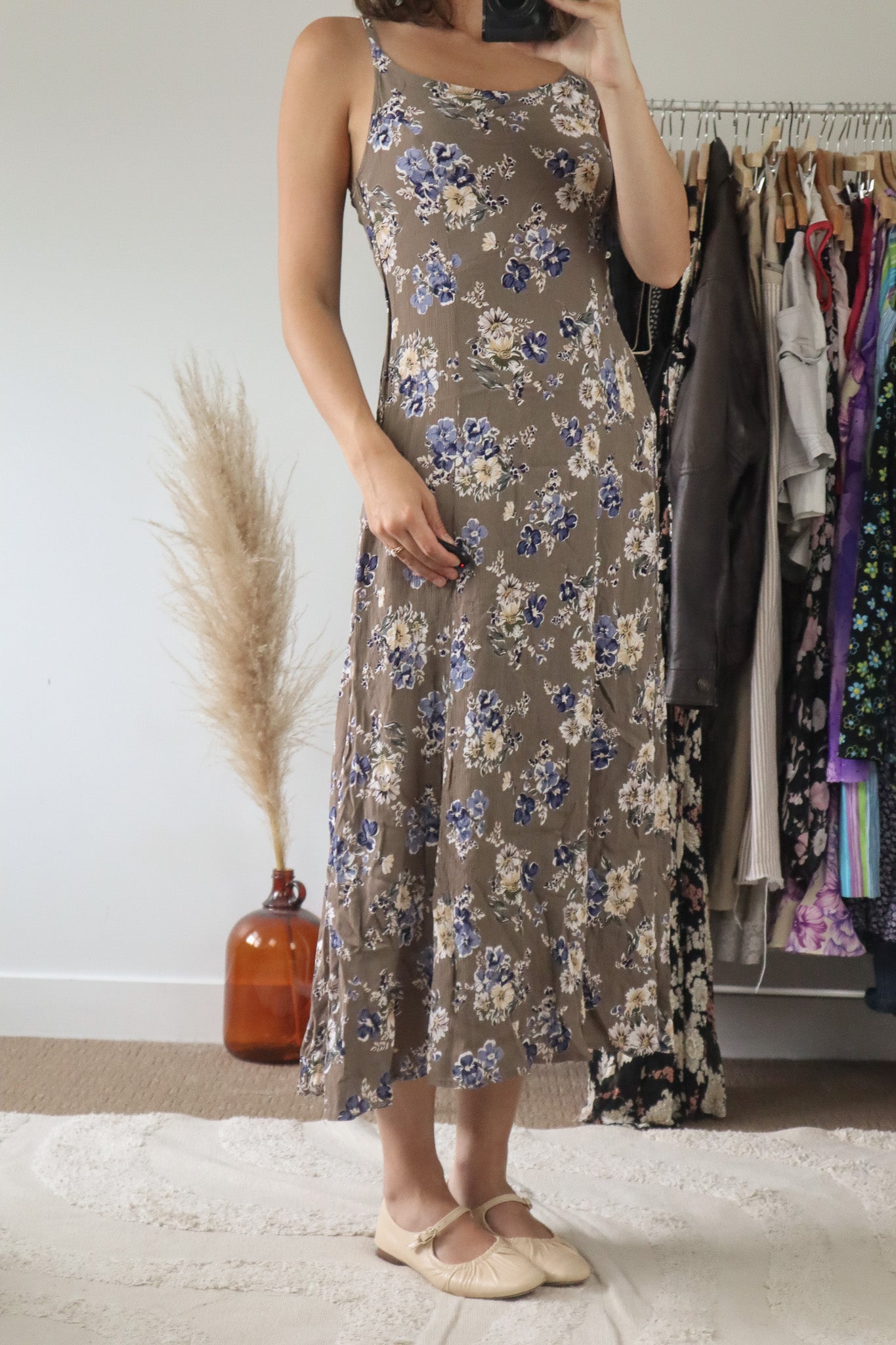 Vintage x Floral Maxi Dress (4-6)