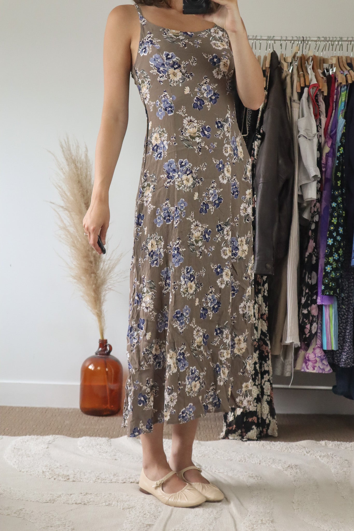 Vintage x Floral Maxi Dress (4-6)