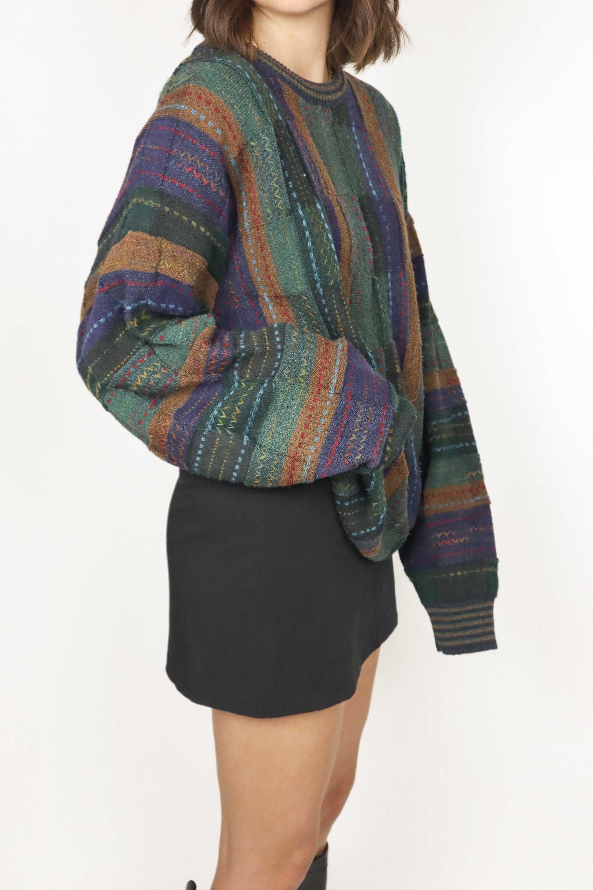 Made in Canada x Vintage x 3D Patterned Knit (M/L)