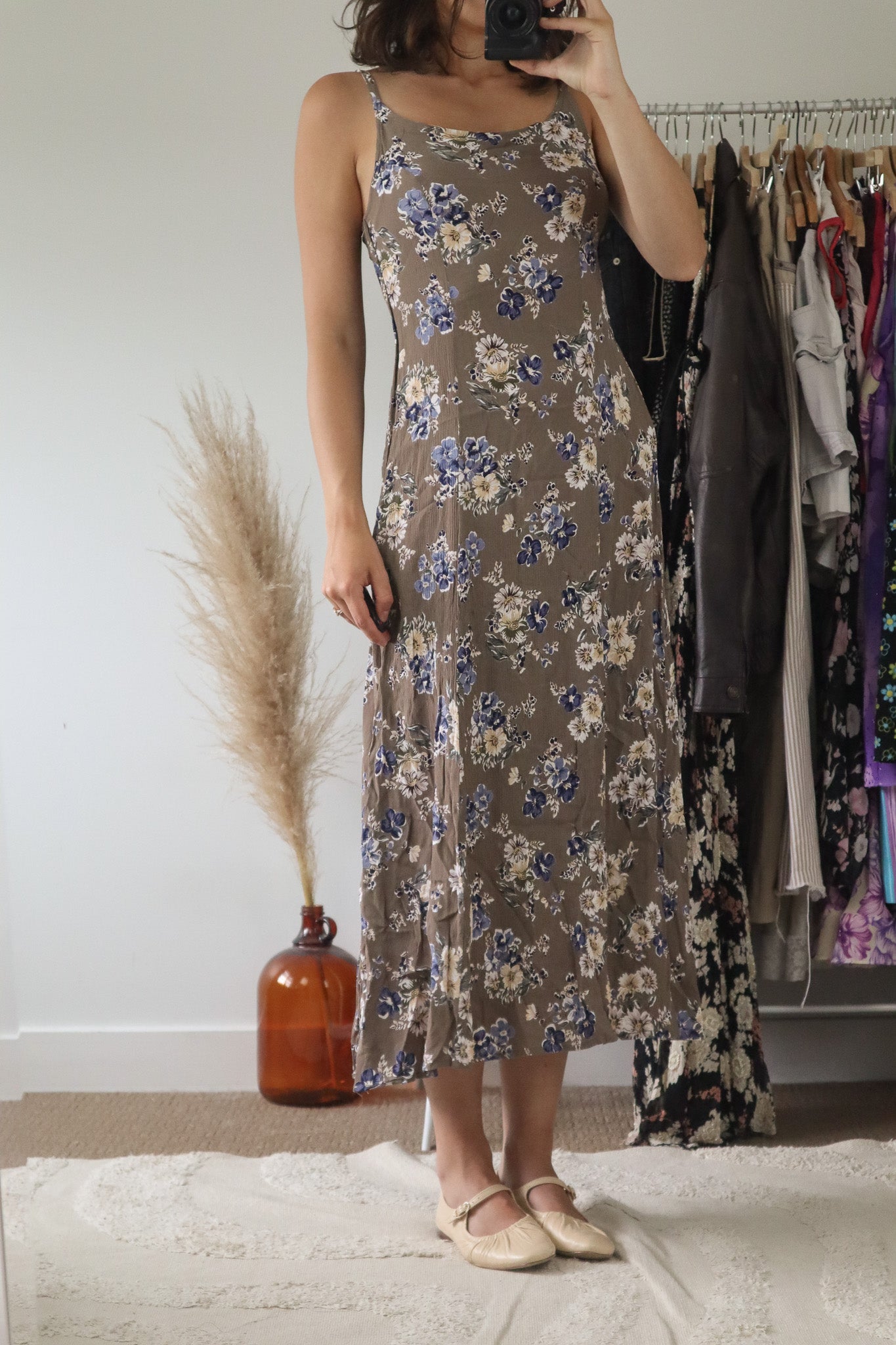 Vintage x Floral Maxi Dress (4-6)