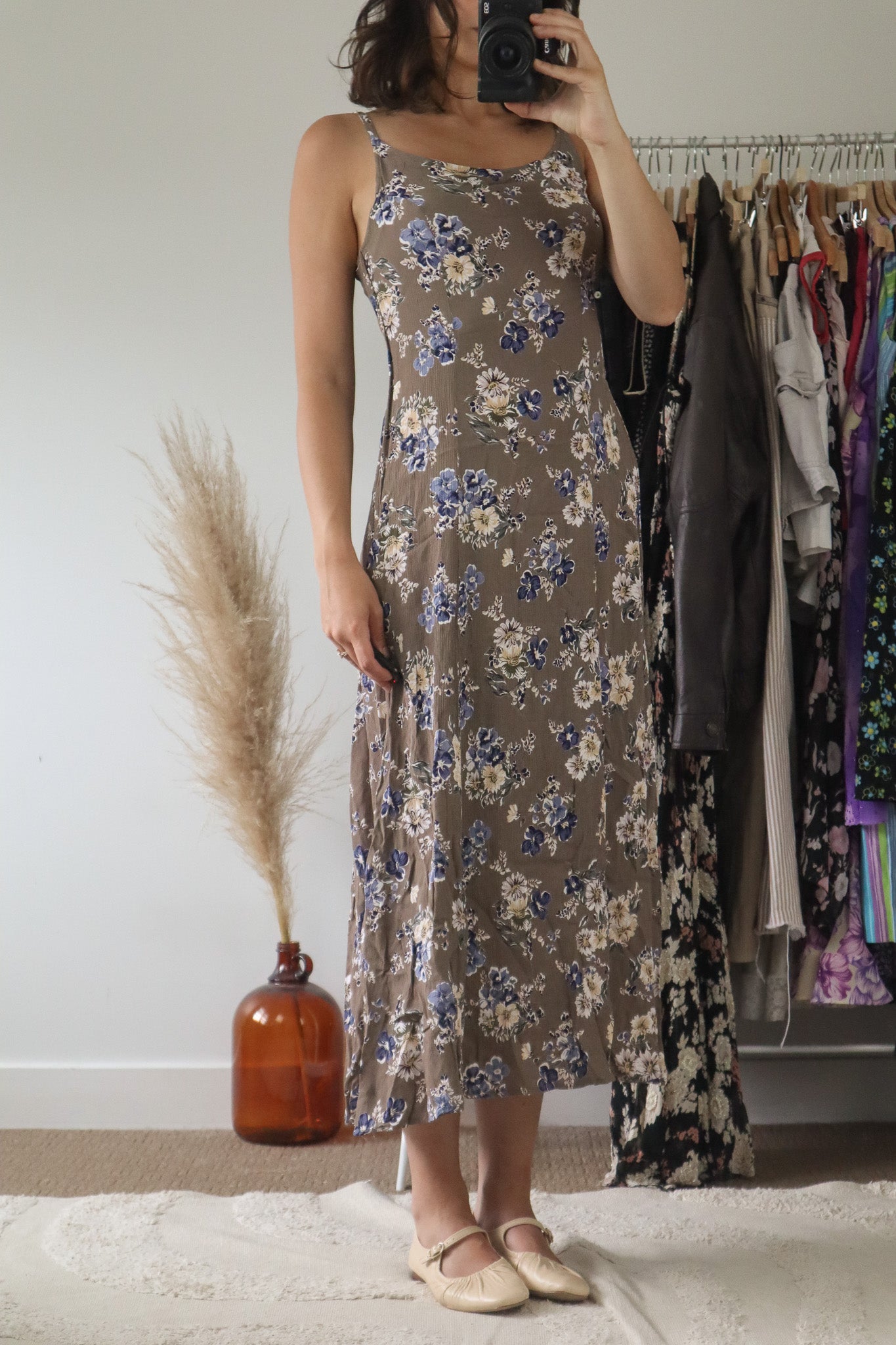 Vintage x Floral Maxi Dress (4-6)