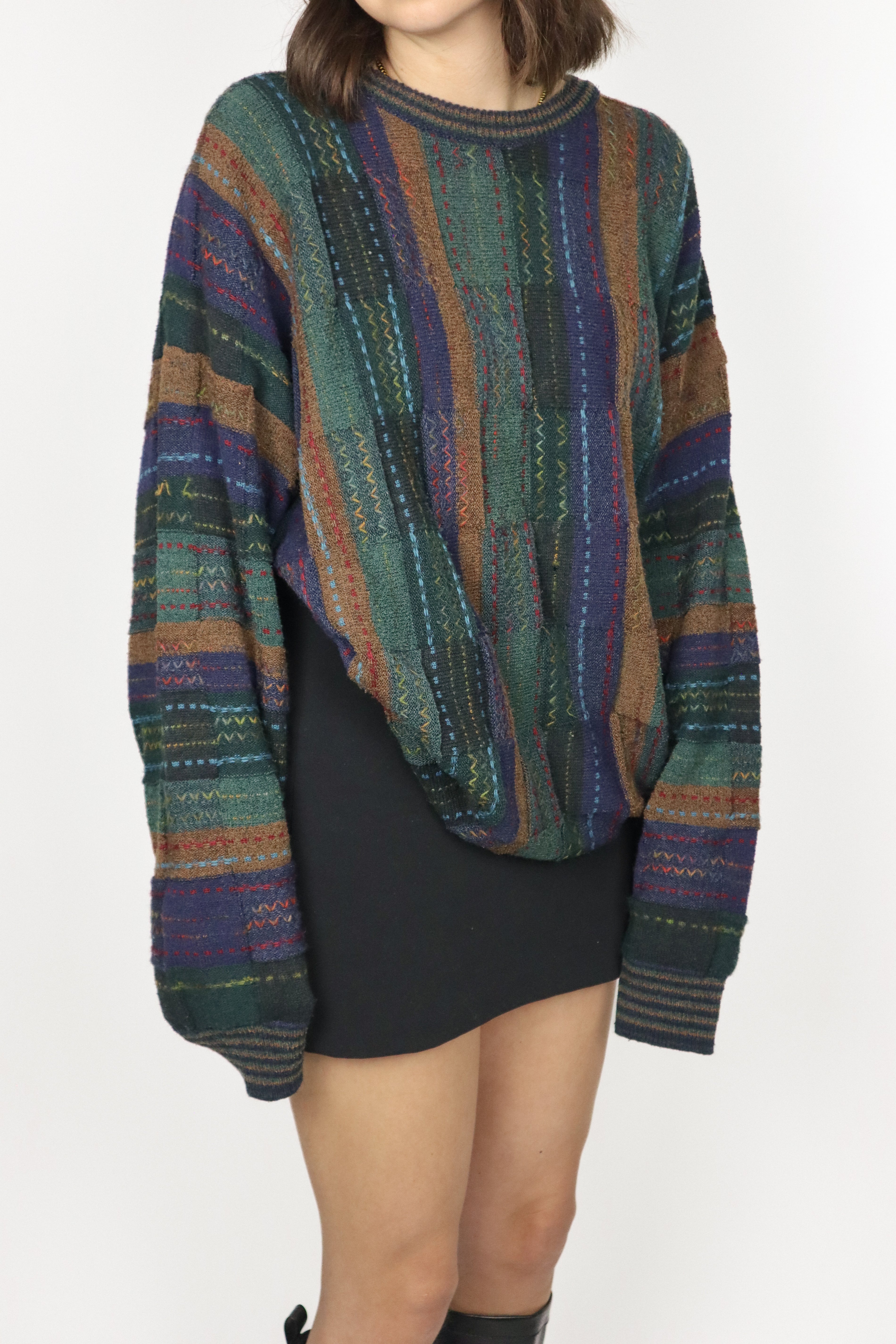 Made in Canada x Vintage x 3D Patterned Knit (M/L)
