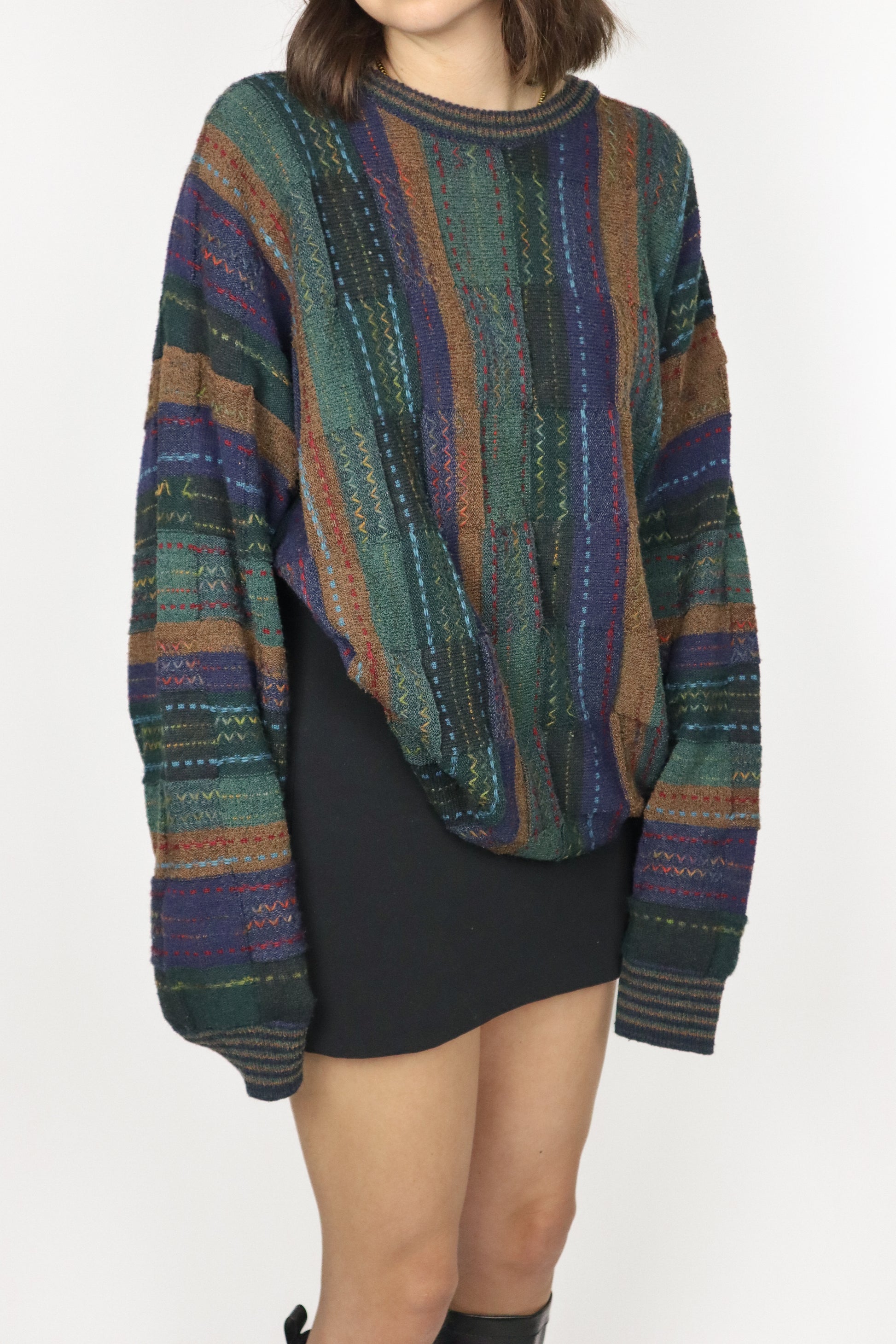 Made in Canada x Vintage x 3D Patterned Knit (M/L)