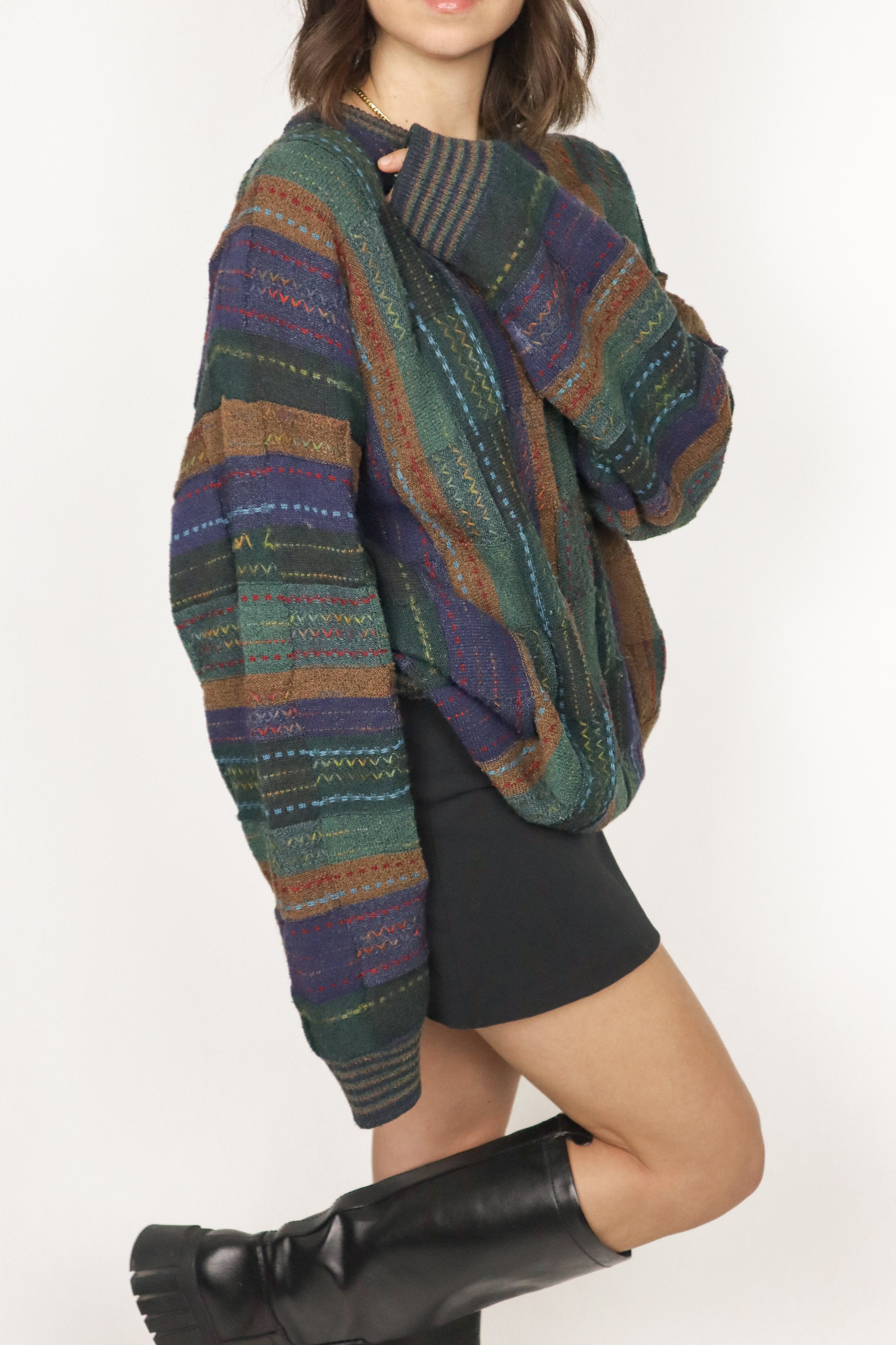 Made in Canada x Vintage x 3D Patterned Knit (M/L)