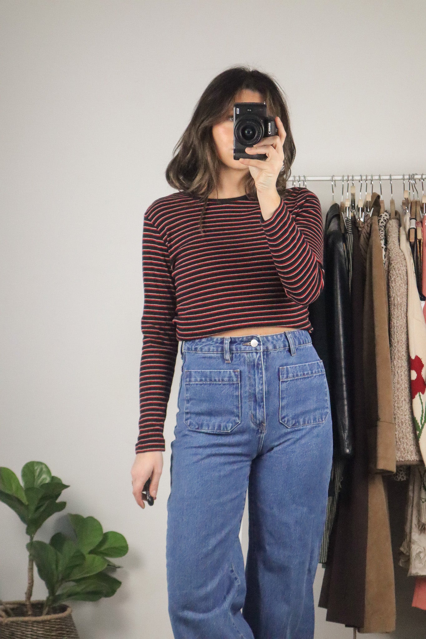 Vintage x Striped Long-Sleeve (S/M)