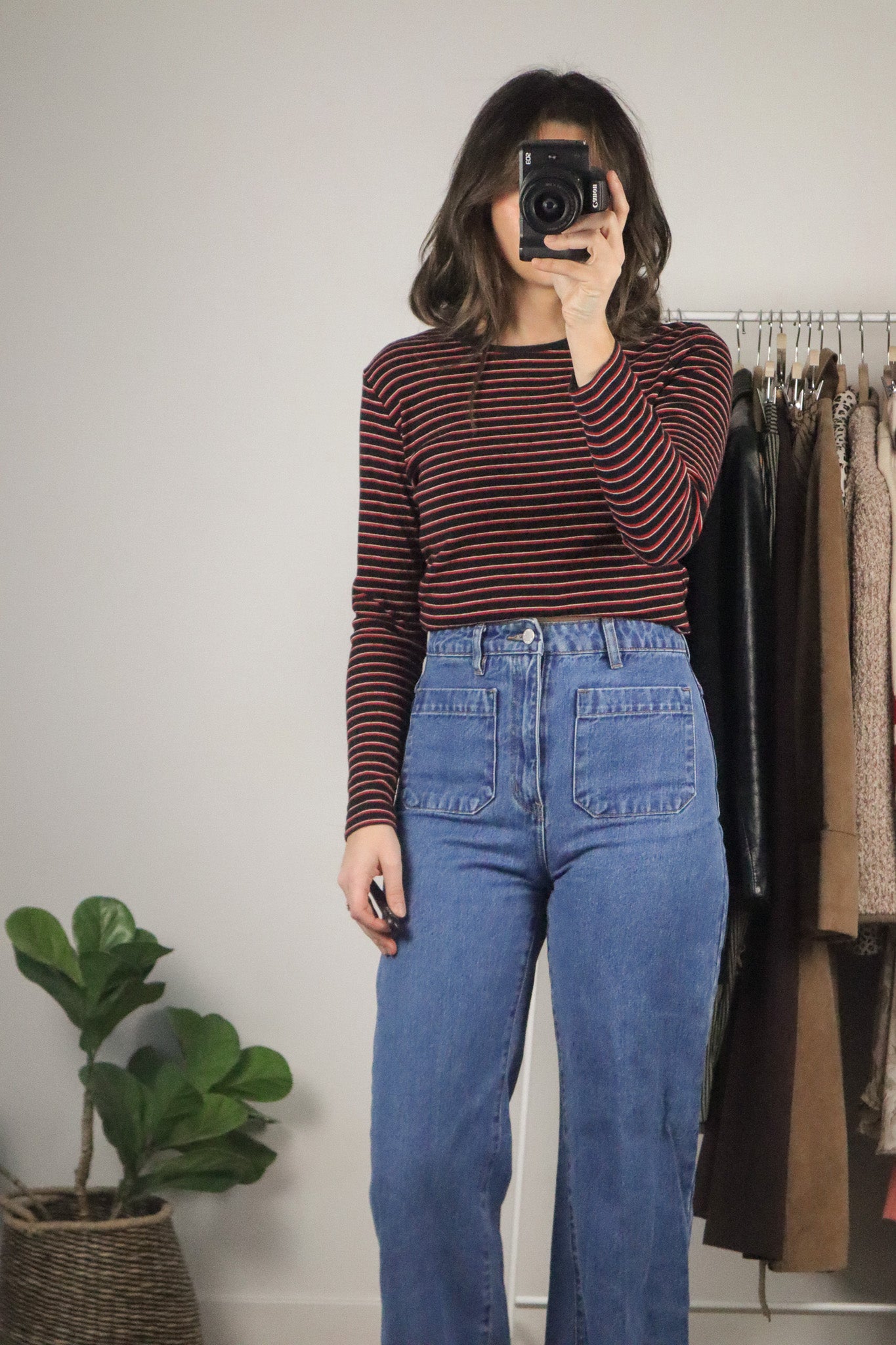 Vintage x Striped Long-Sleeve (S/M)