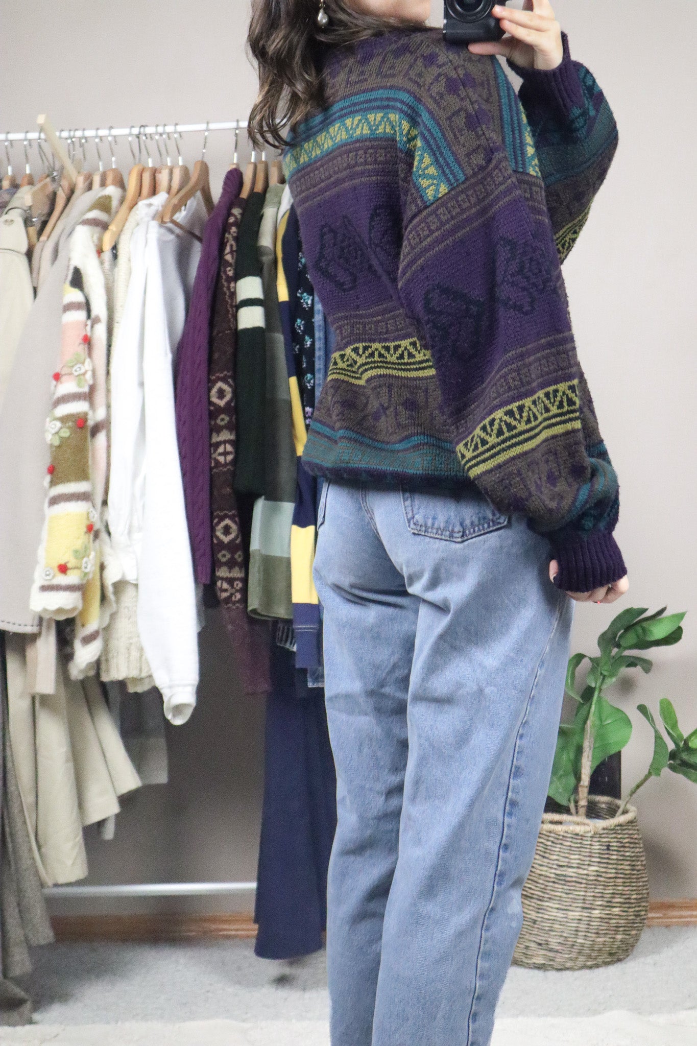 Made in Korea x Vintage x Pattered Knit (L/XL)