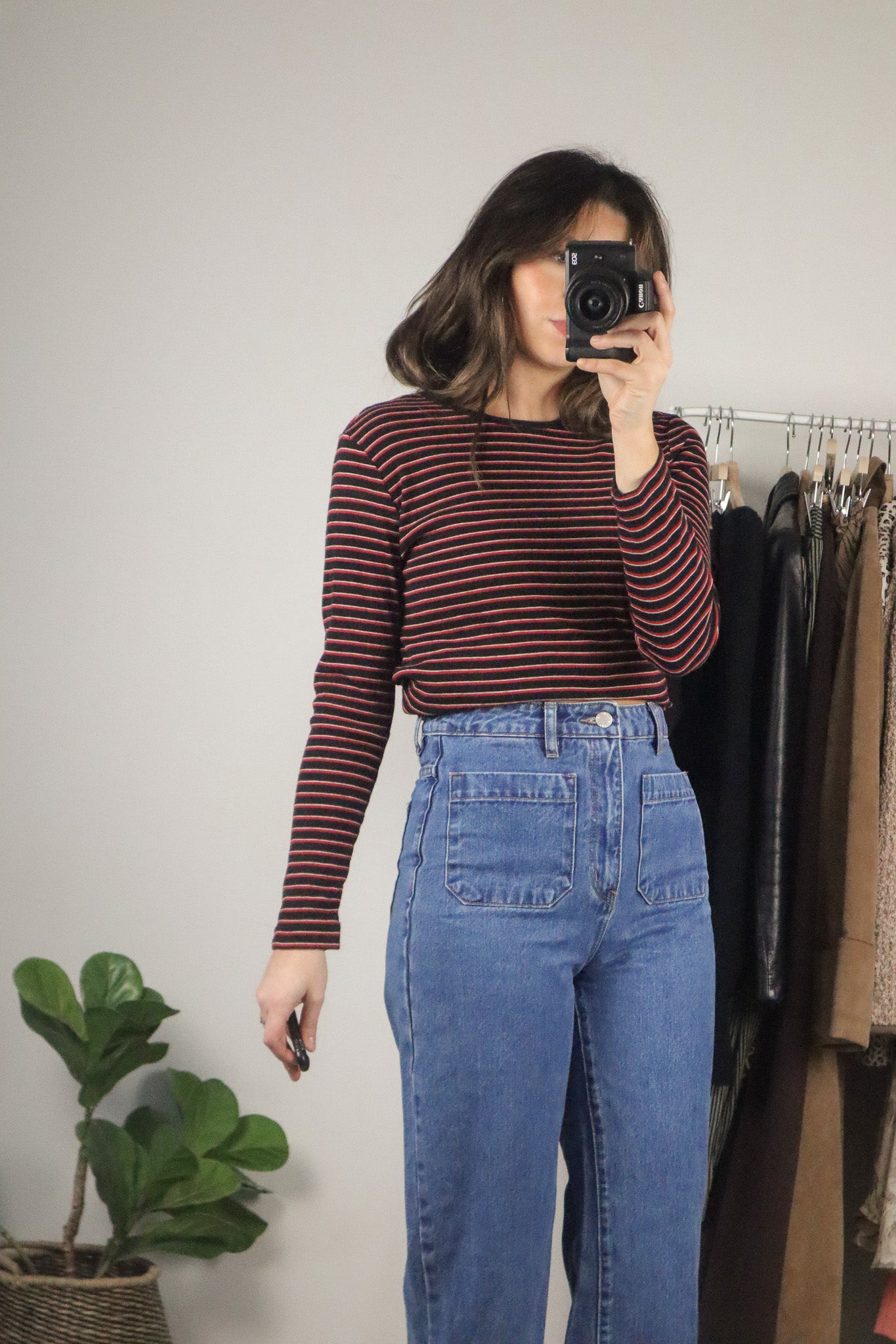 Vintage x Striped Long-Sleeve (S/M)