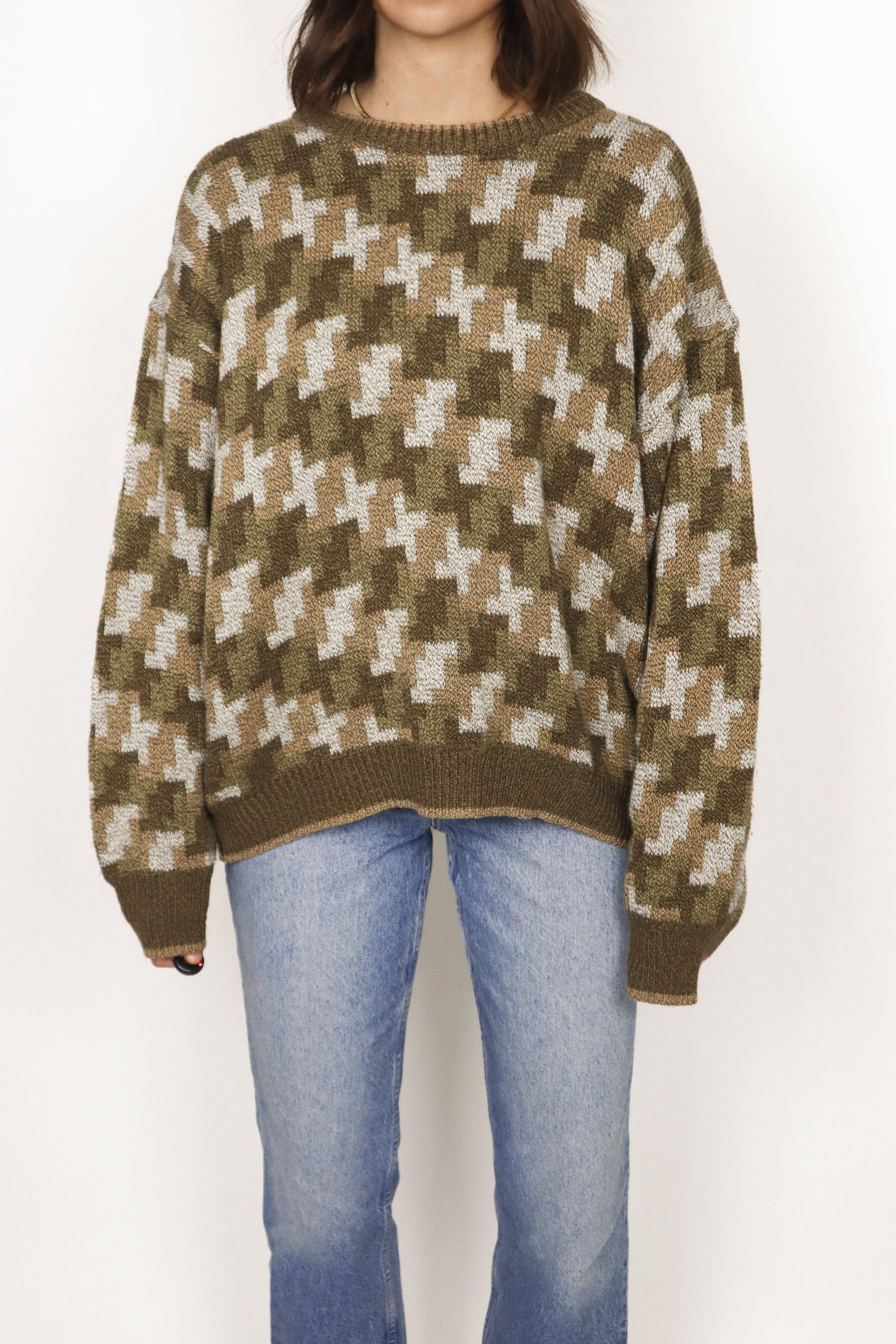 Vintage x Patterned Knit (M/L)