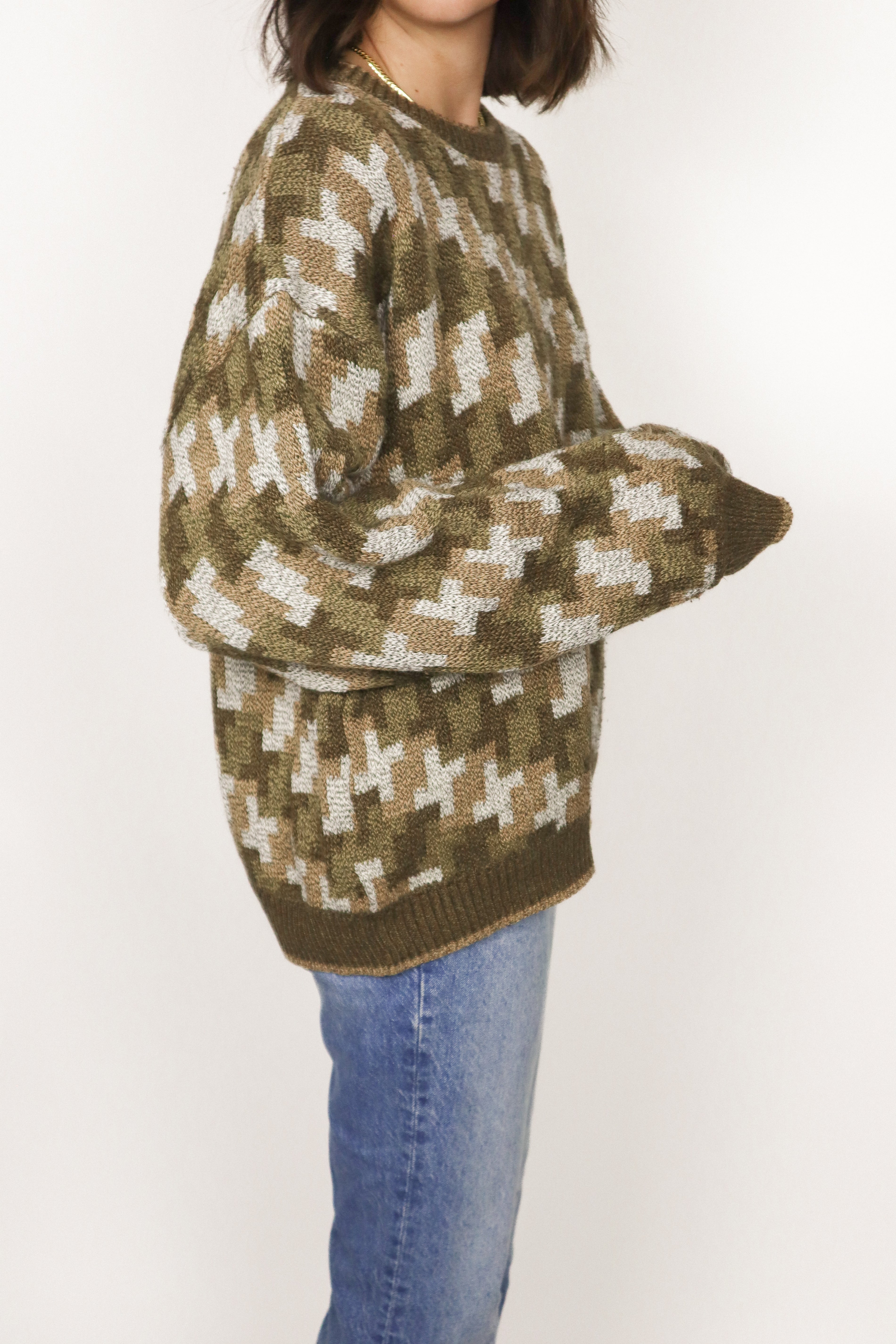 Vintage x Patterned Knit (M/L)