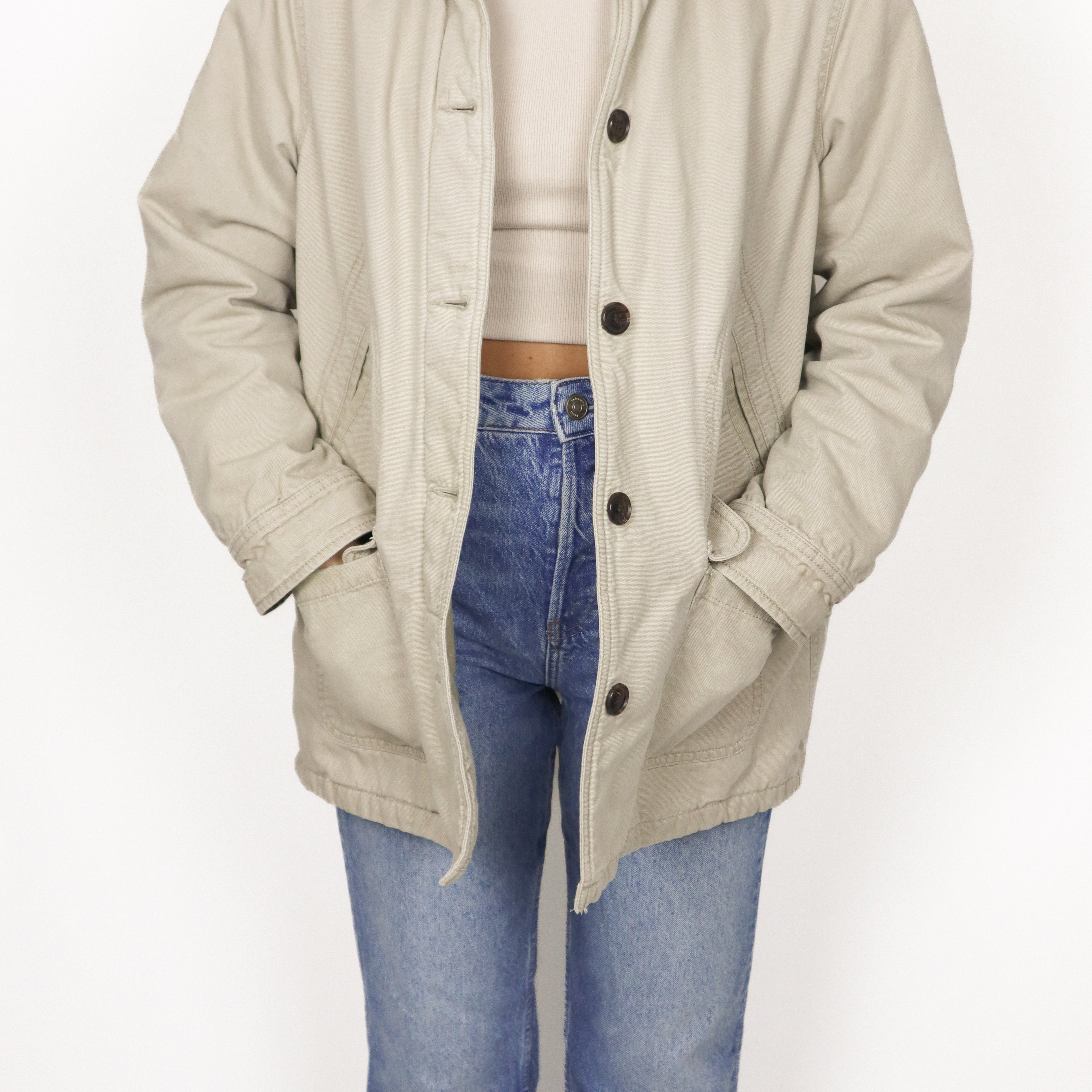 Vintage x Corduroy Collar Chore Coat (M)