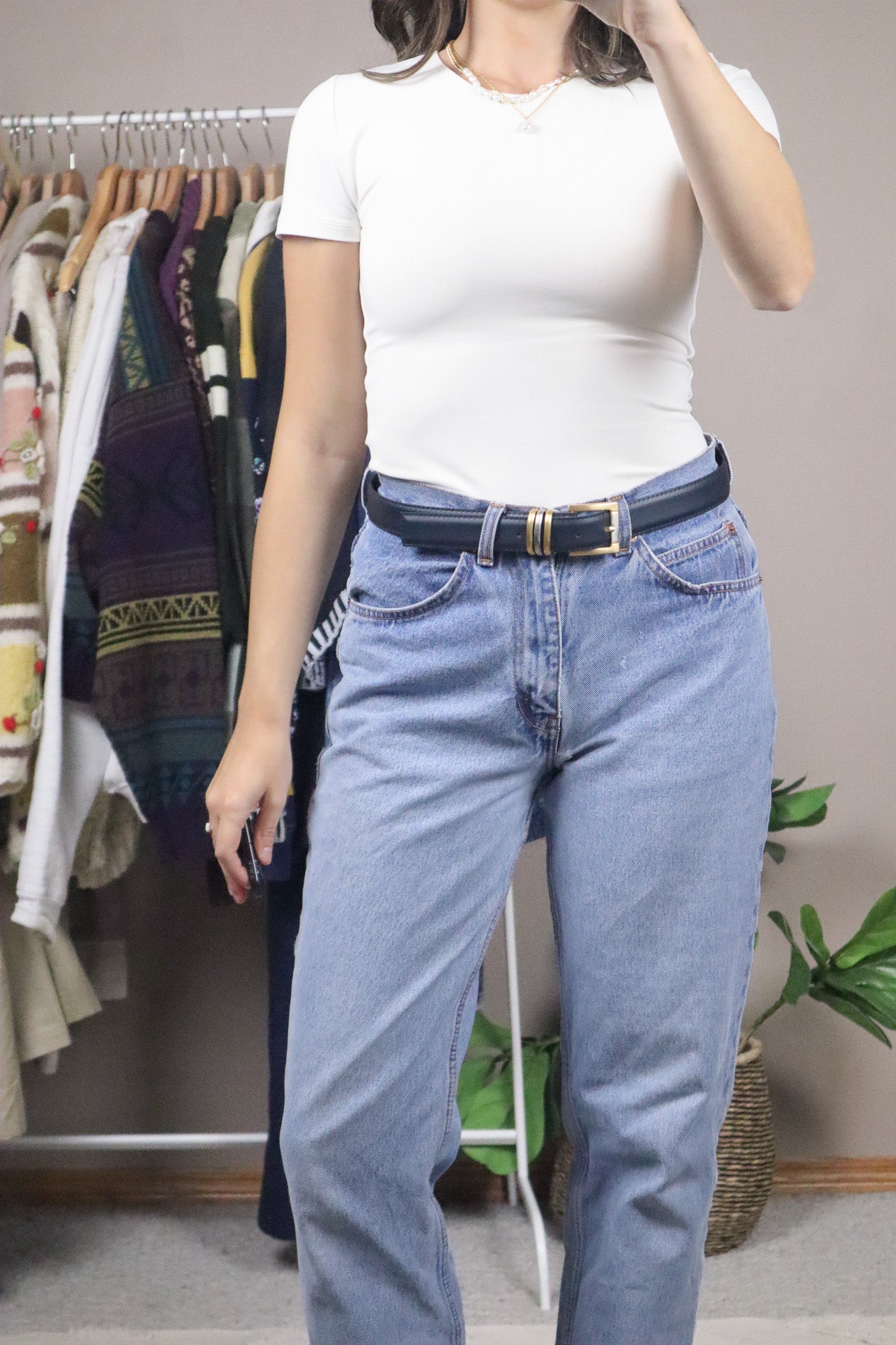 Made in Canada x Leather Belt (L)