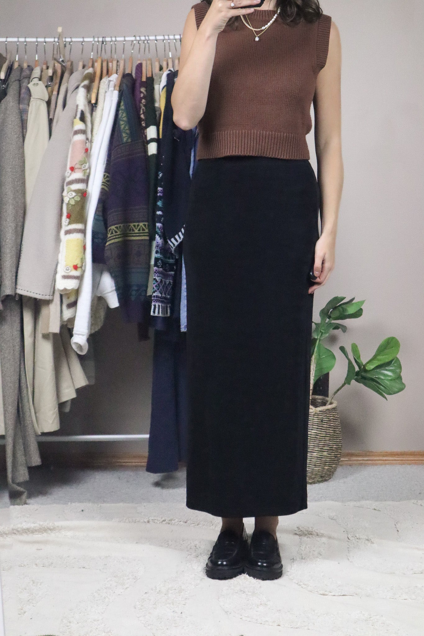 Made in Canada x Vintage x Maxi Skirt (XS/S)
