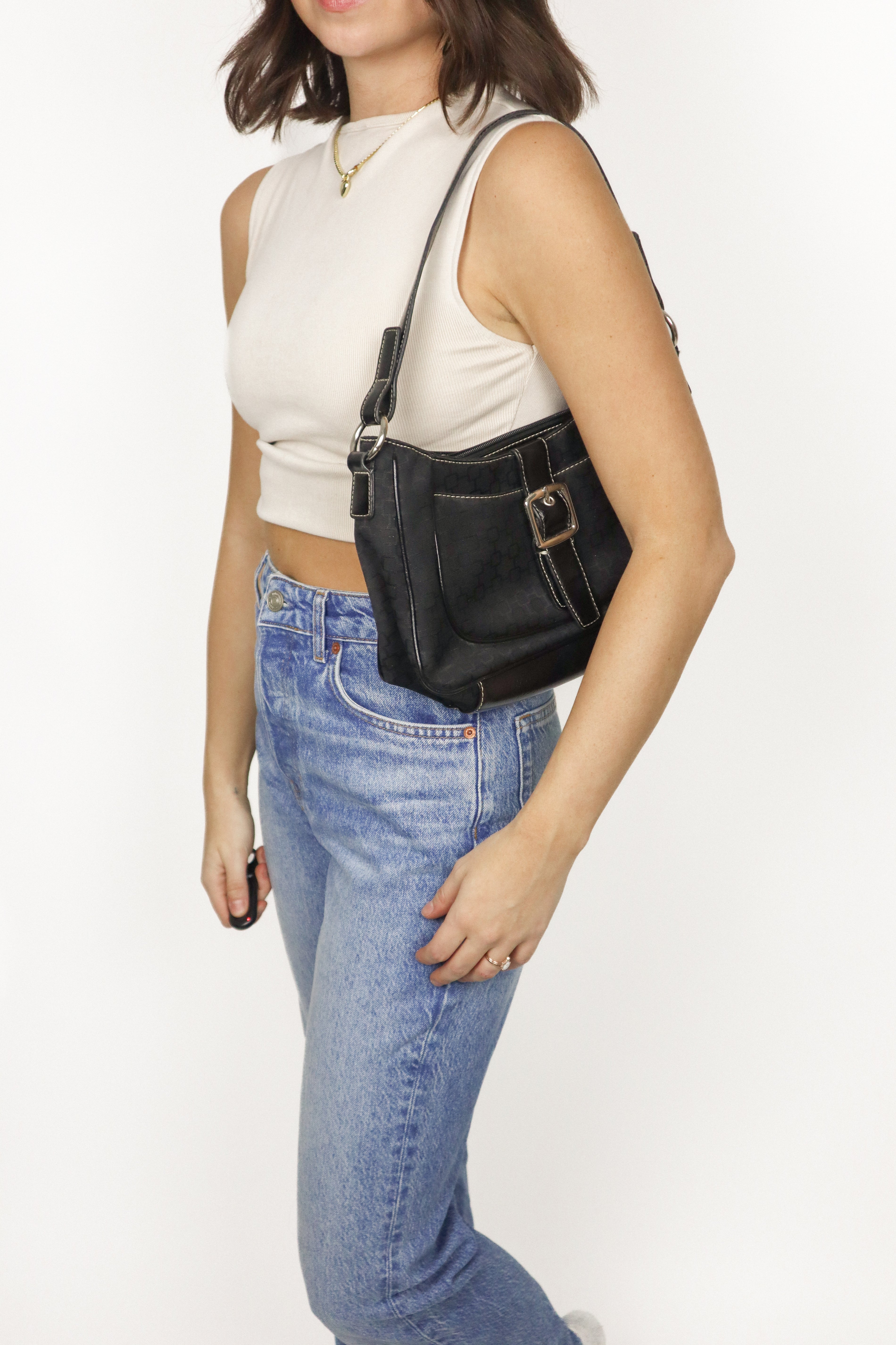 Vintage x Faux Leather Nine West Purse