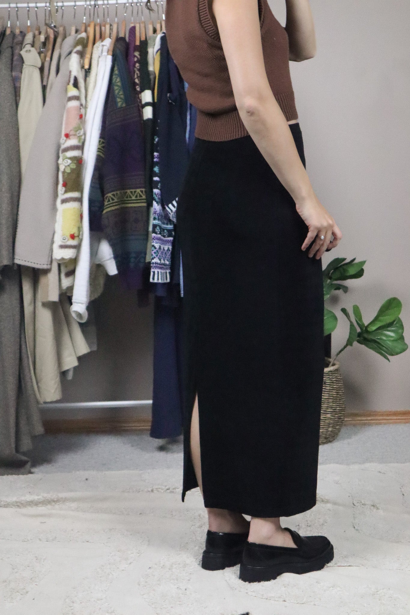 Made in Canada x Vintage x Maxi Skirt (XS/S)