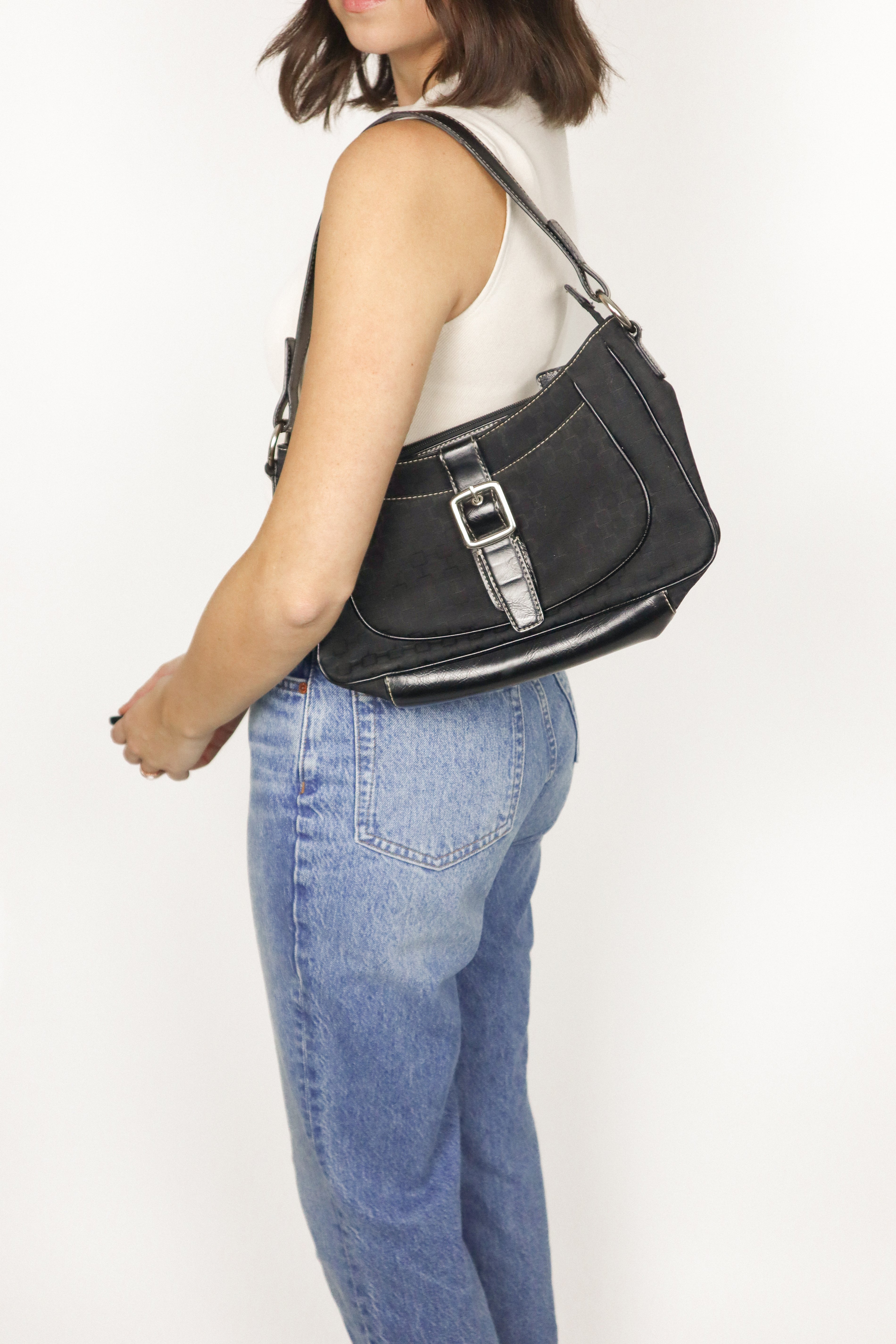 Vintage x Faux Leather Nine West Purse
