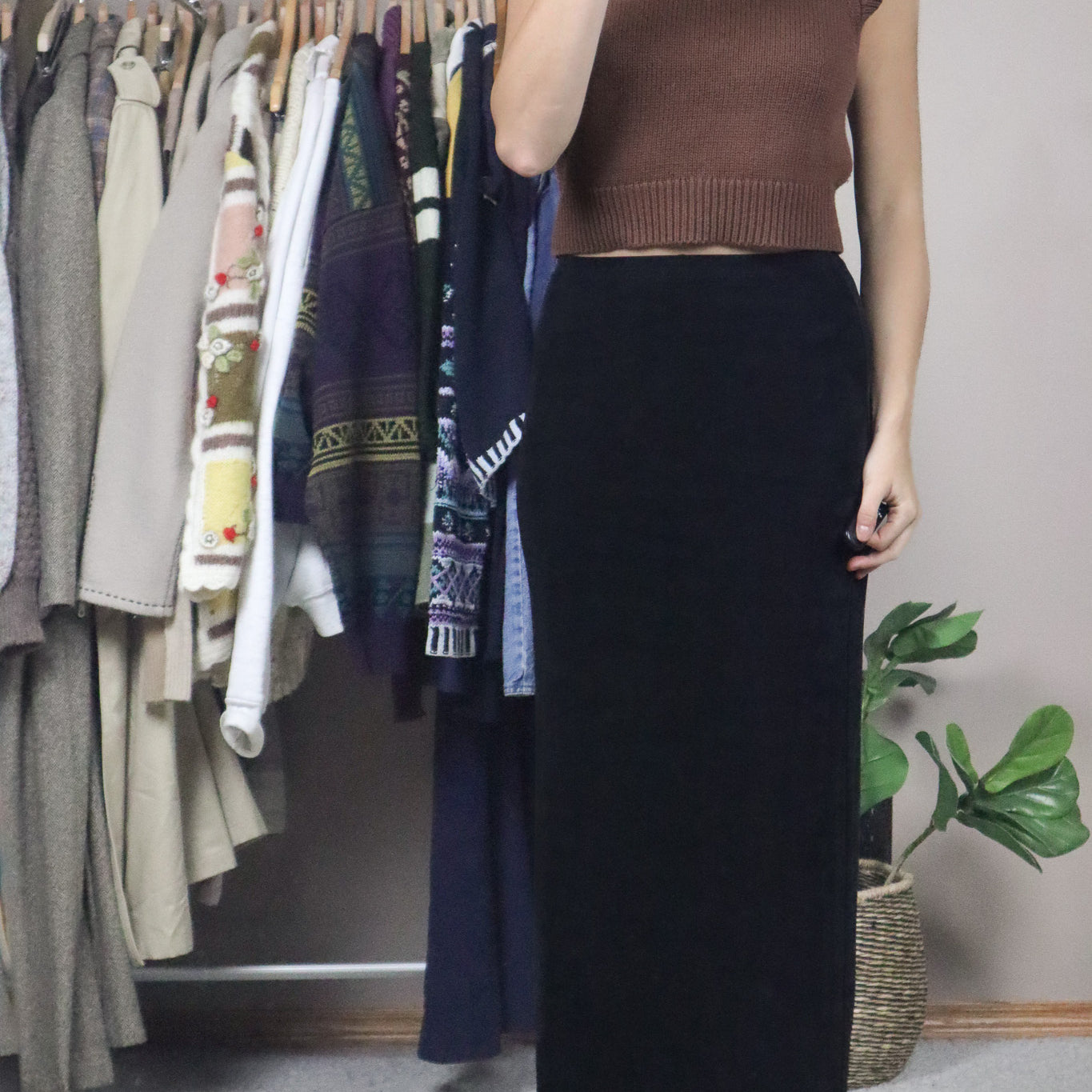 Made in Canada x Vintage x Maxi Skirt (XS/S)