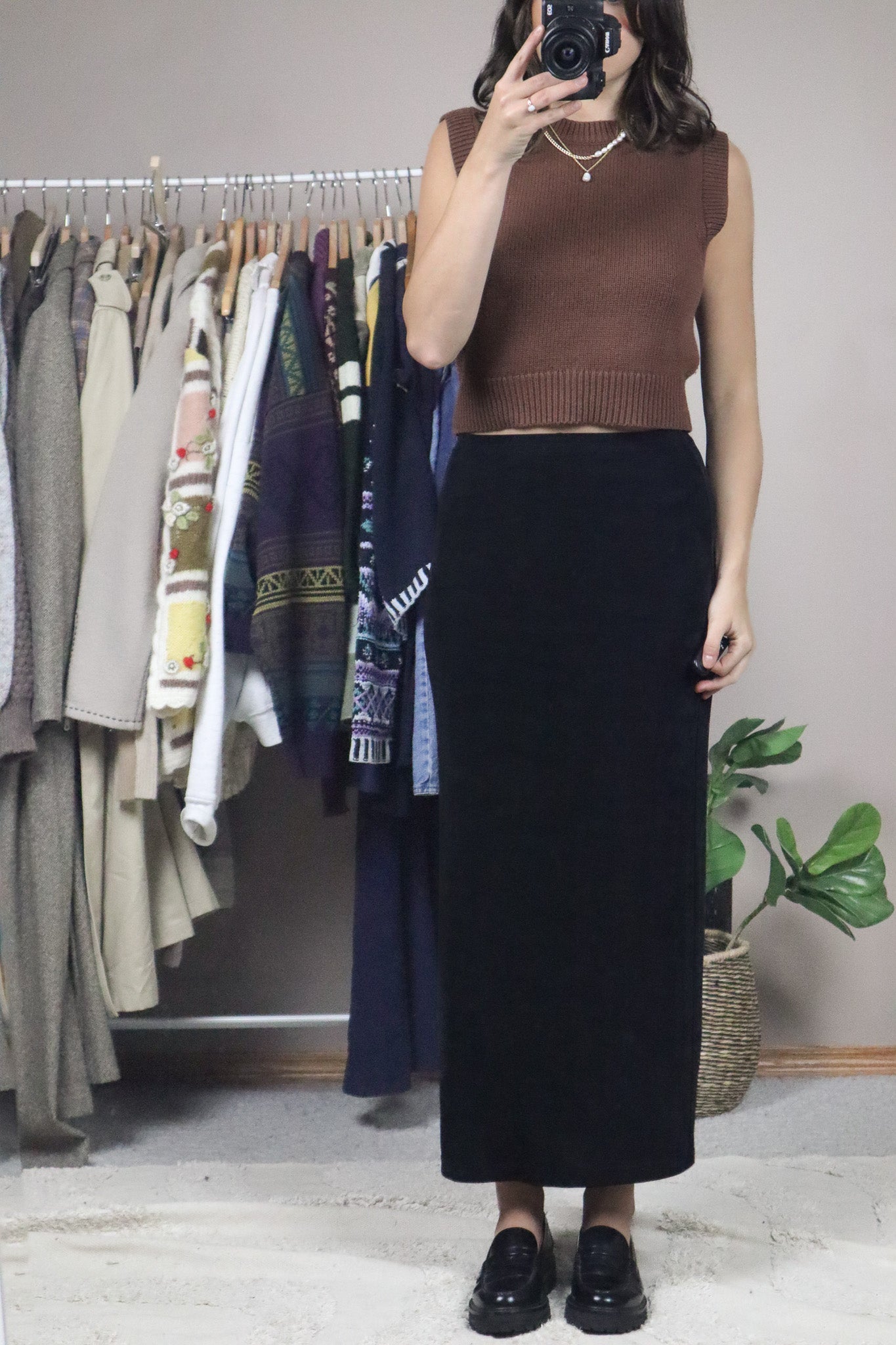 Made in Canada x Vintage x Maxi Skirt (XS/S)